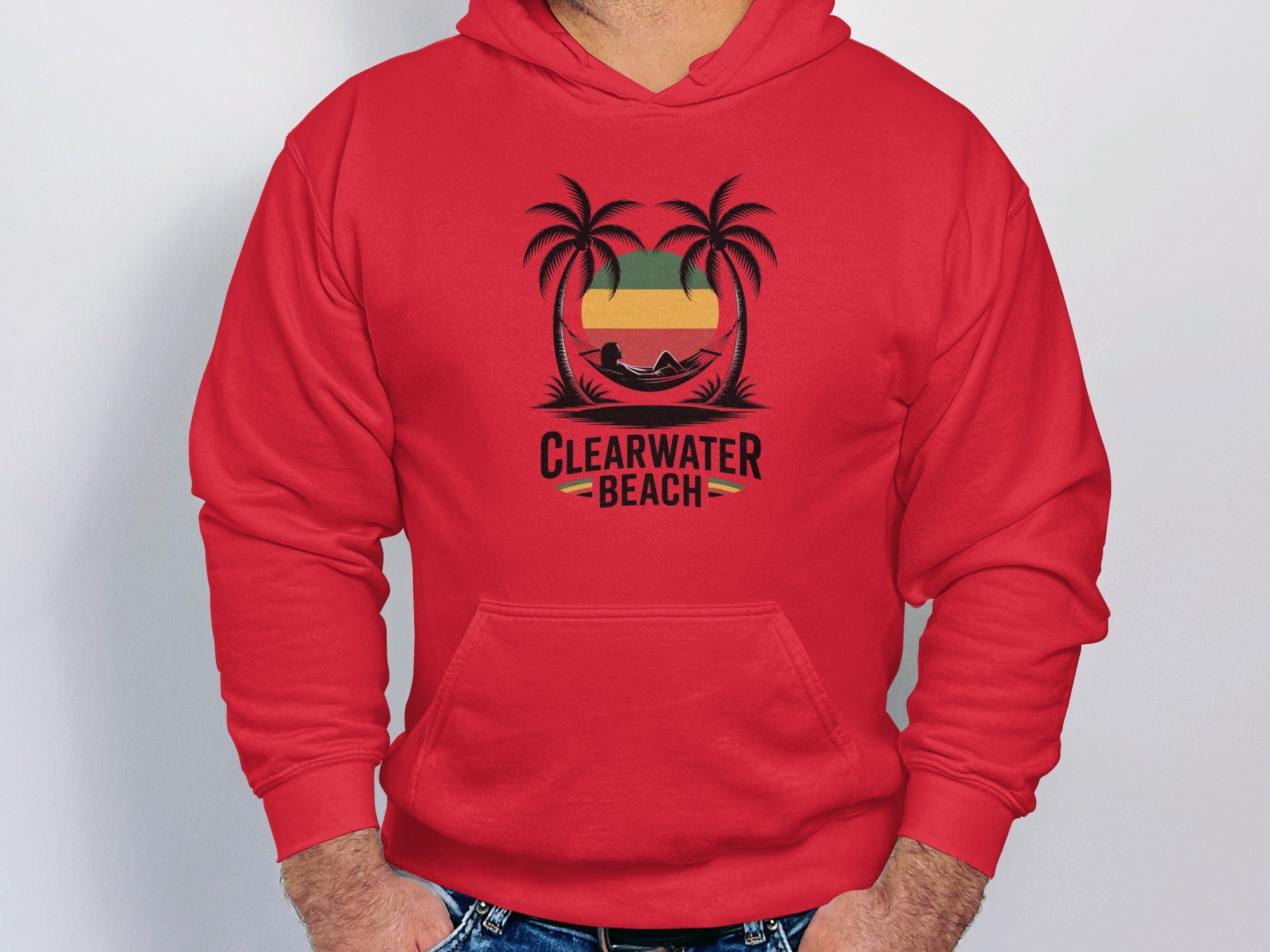 Clearwater Beach Relaxing Palms Scenery Hoodie product
