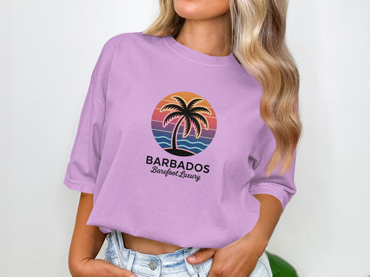 Barbados Barefoot Luxury Palm Tree Graphic Tee product type