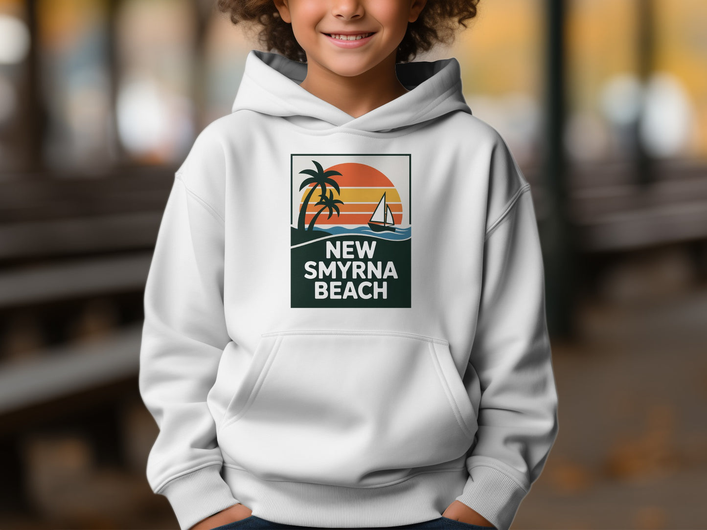 New Smyrna Beach Sunset Kids Hoodie Sweatshirt product