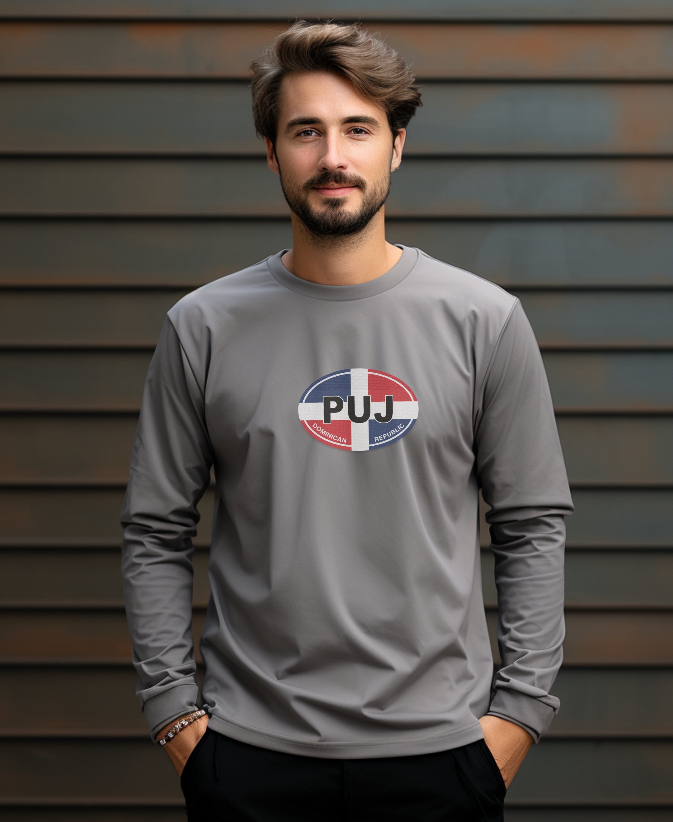 Punta Cana White Sand Beaches and Caribbean Festivals Mens Long Sleeve T Shirt