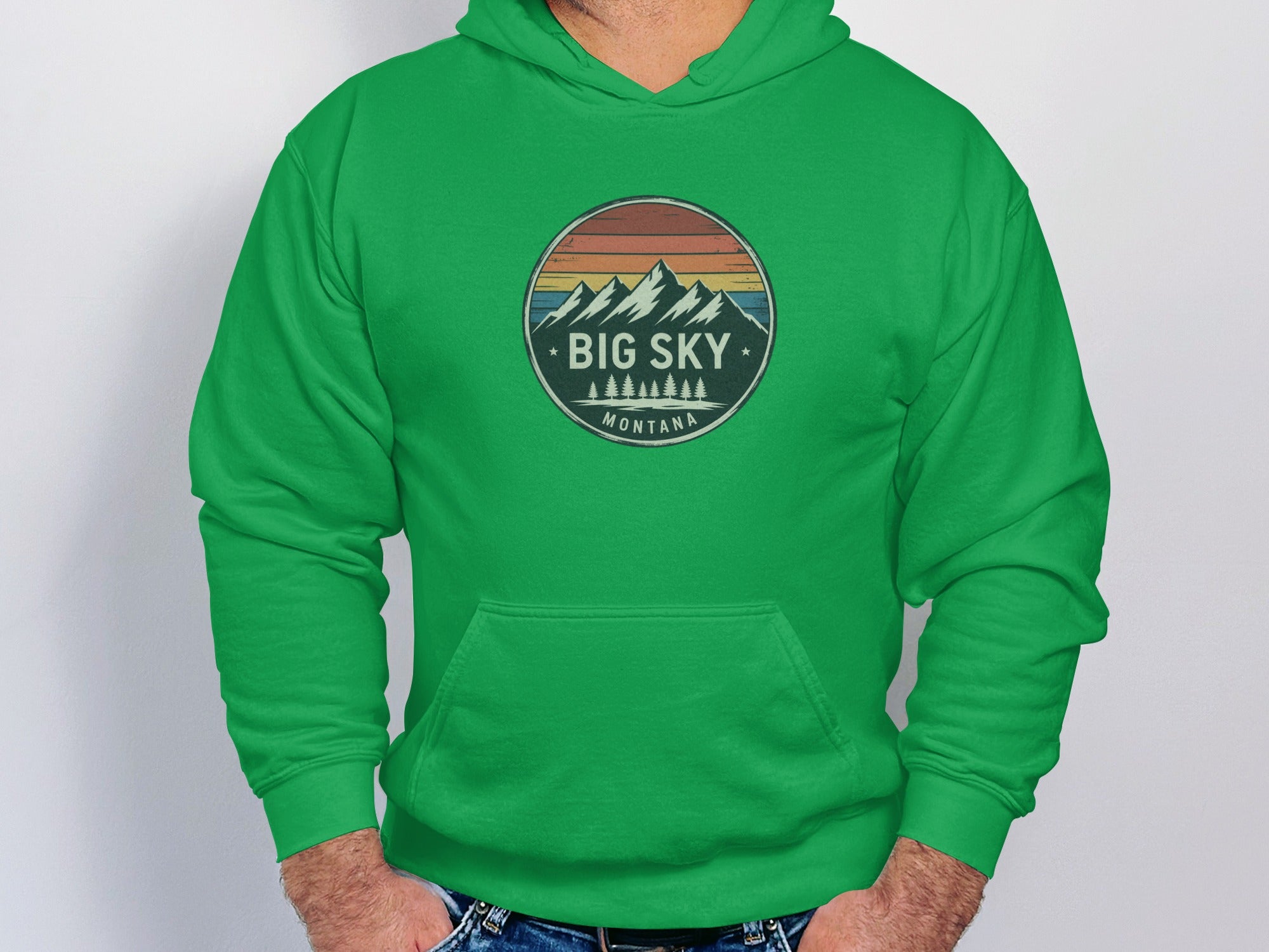 Big Sky Montana Sweatshirt Vintage Style Hoodie