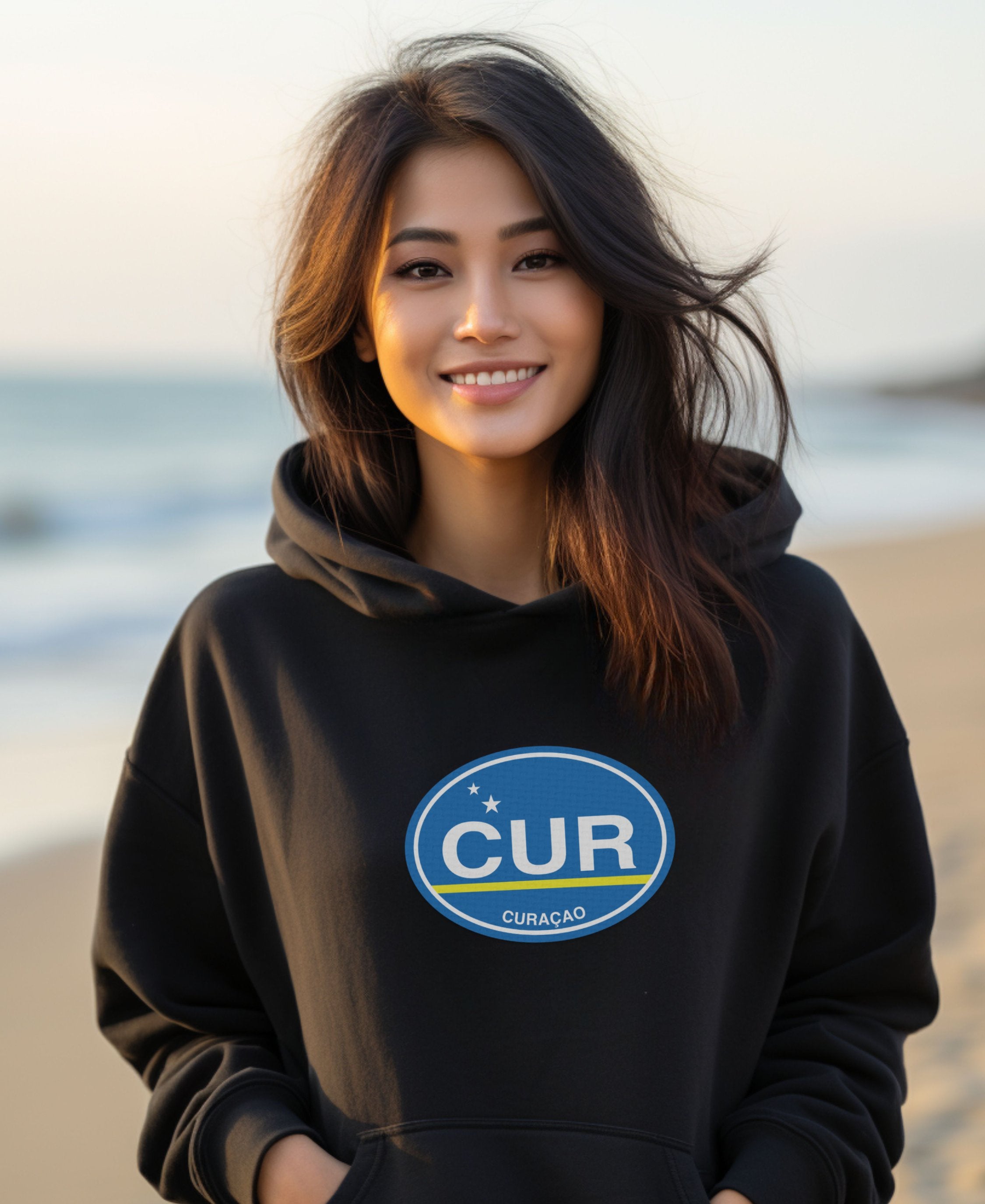 Curacao Sunset Sips & Festival Nights Womens Hoodie