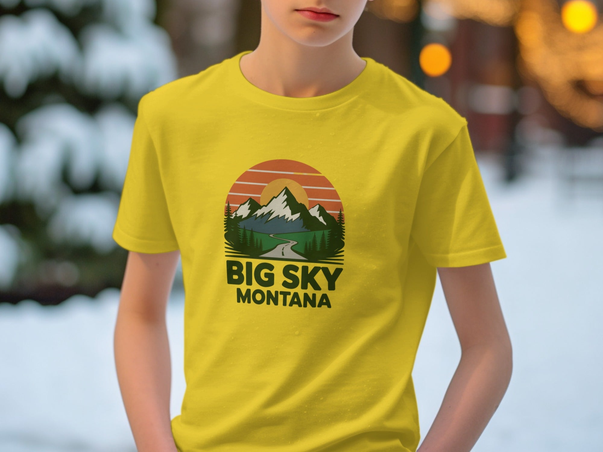 Big Sky Montana Scenic Graphic Tee Shirt product