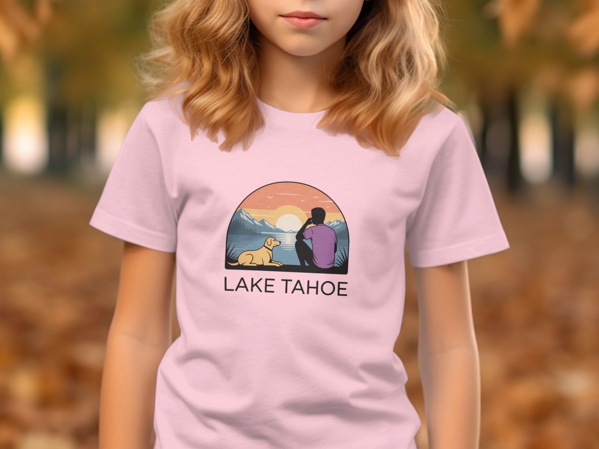 Lake Tahoe Illustrated Design Graphic Shirt