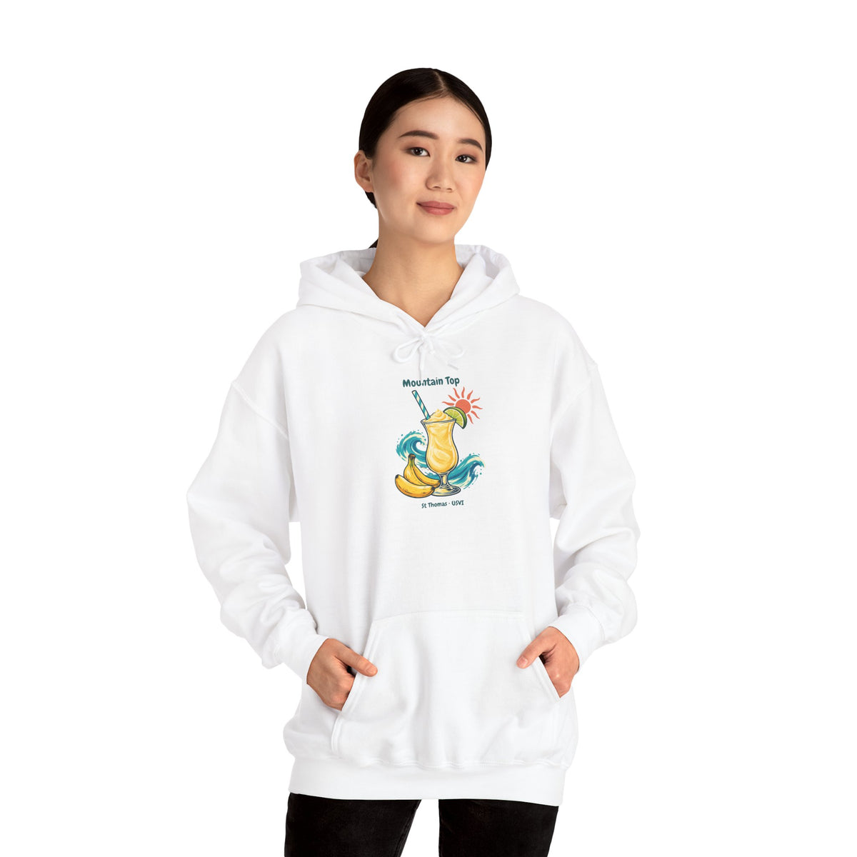 Mountain Top St. Thomas USVI Gildan 18500 Hoodie