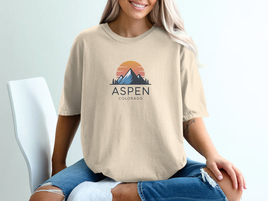 Aspen Colorado Graphic Tee Casual Wear Product Type