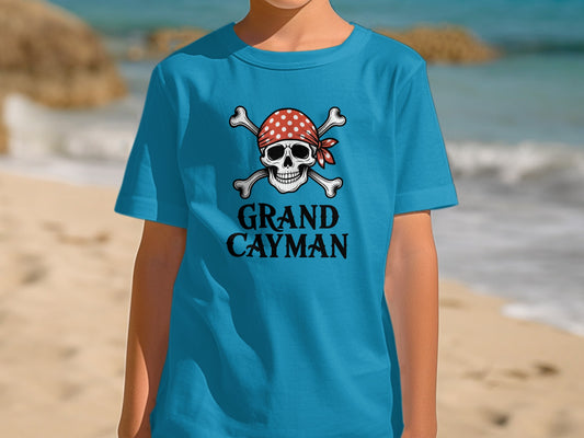 Grand Cayman Skull and Crossbones Graphic T-Shirt product