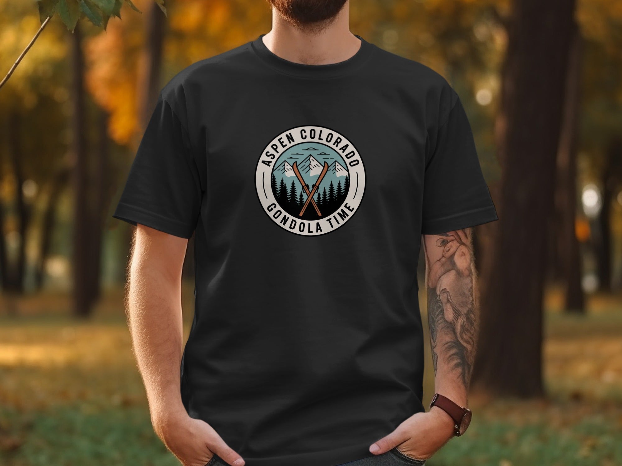 Aspen Colorado Gondola Time Graphic Tee product type