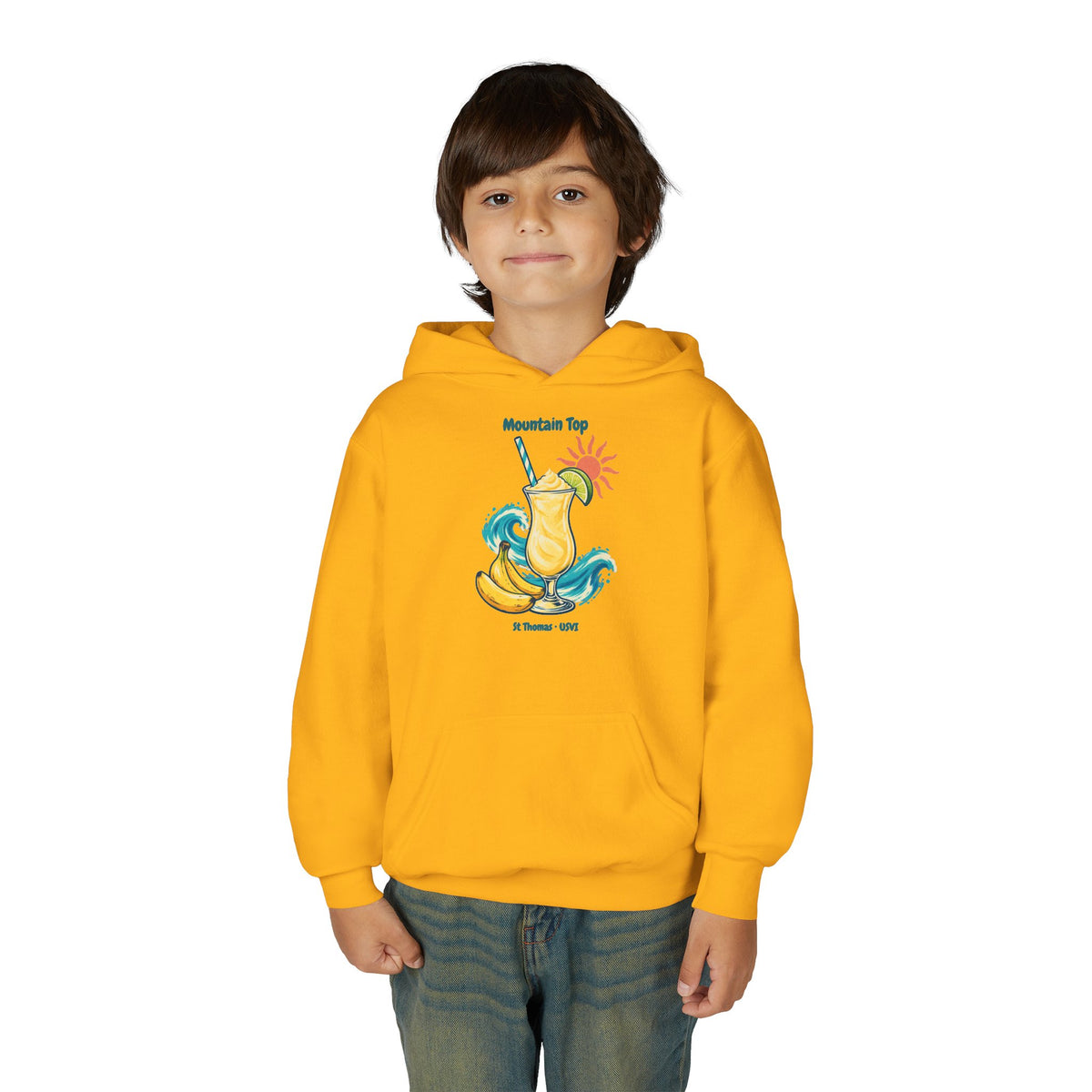 Mountain Top St. Thomas USVI Gildan 18500B Youth Hoodie