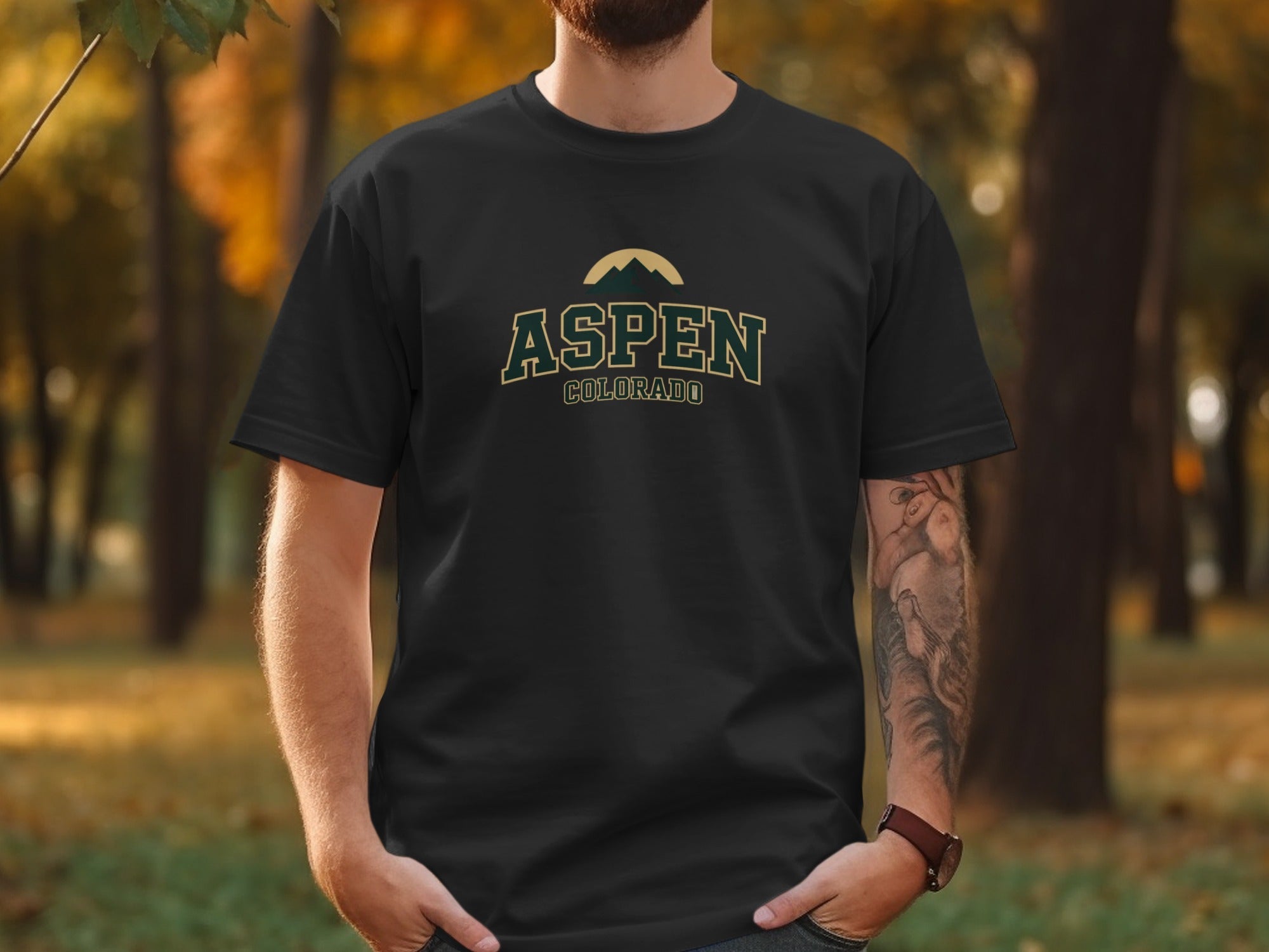 Aspen Colorado Graphic T Shirt Casual Fashion product