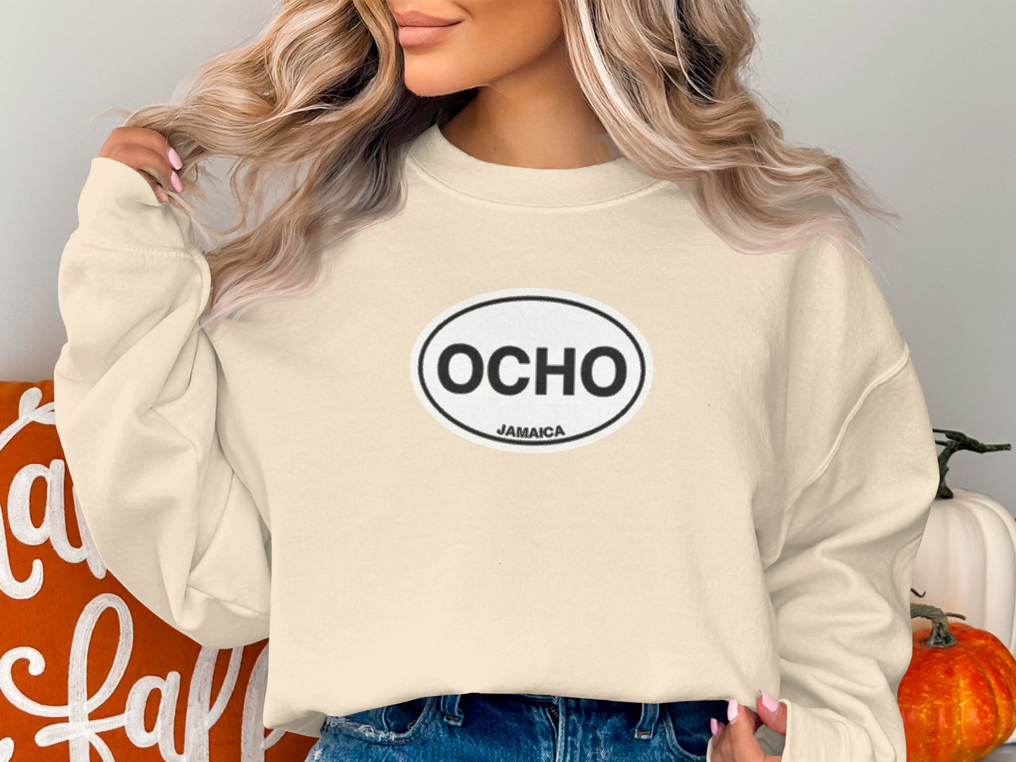 Ocho Rios Womens Sweatshirt Indigo Blue