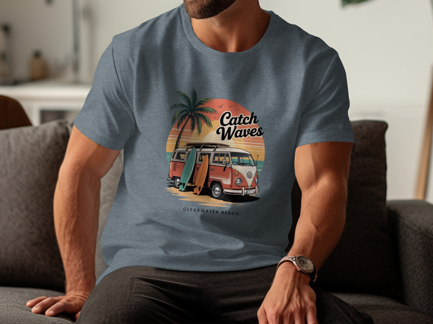 Catch Waves Clearwater Beach Graphic T-shirt product type