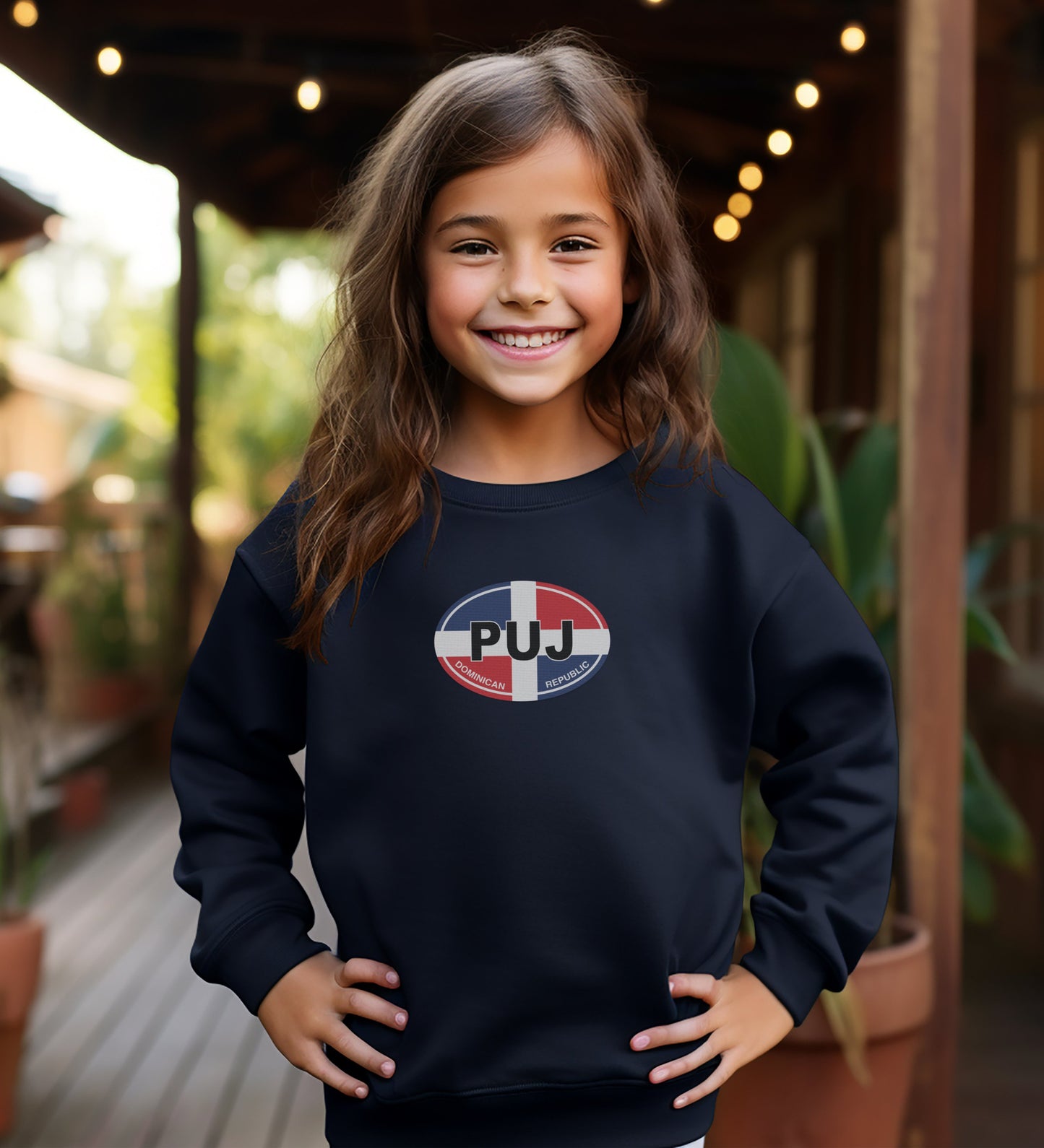 PUJ Kids Crewneck Sweatshirt Smiling Child Product