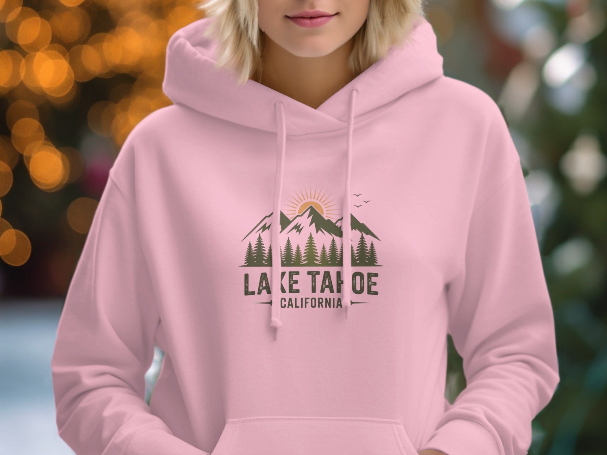 Lake Tahoe California Graphic Hoodie for Outdoors Fans