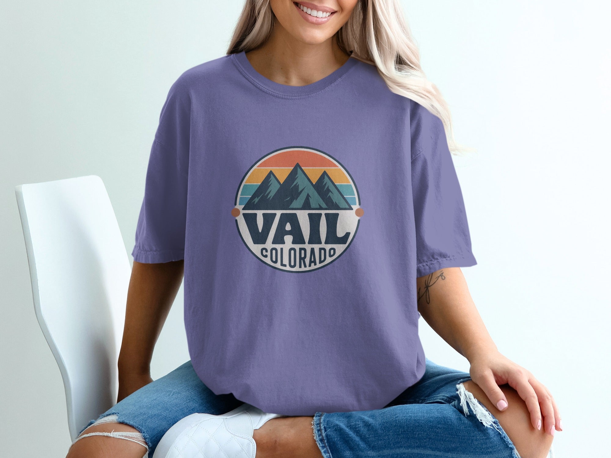Vail Colorado Mountain Vintage Graphic Tee product