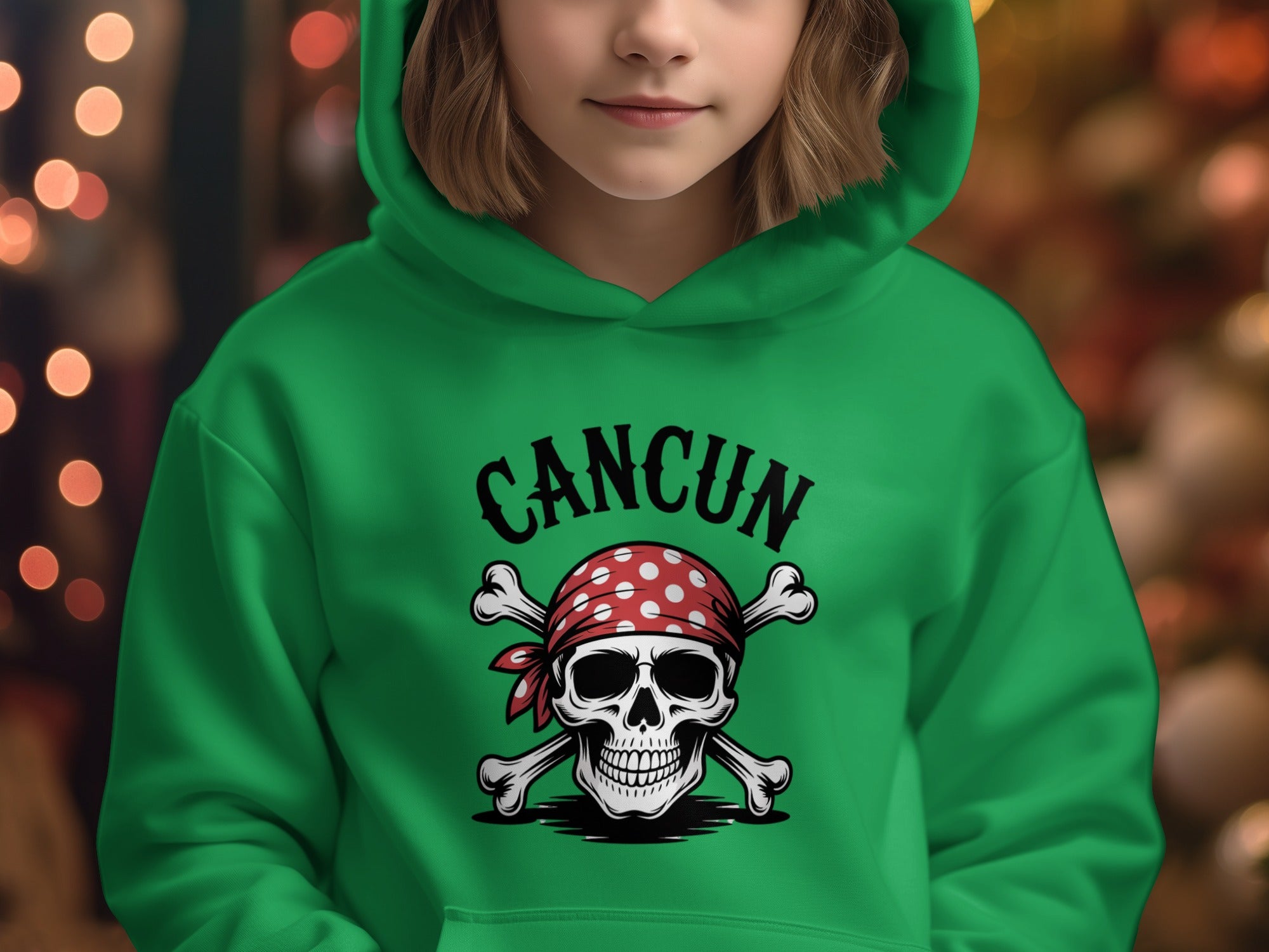 Cancun Skull and Crossbones Hoodie product