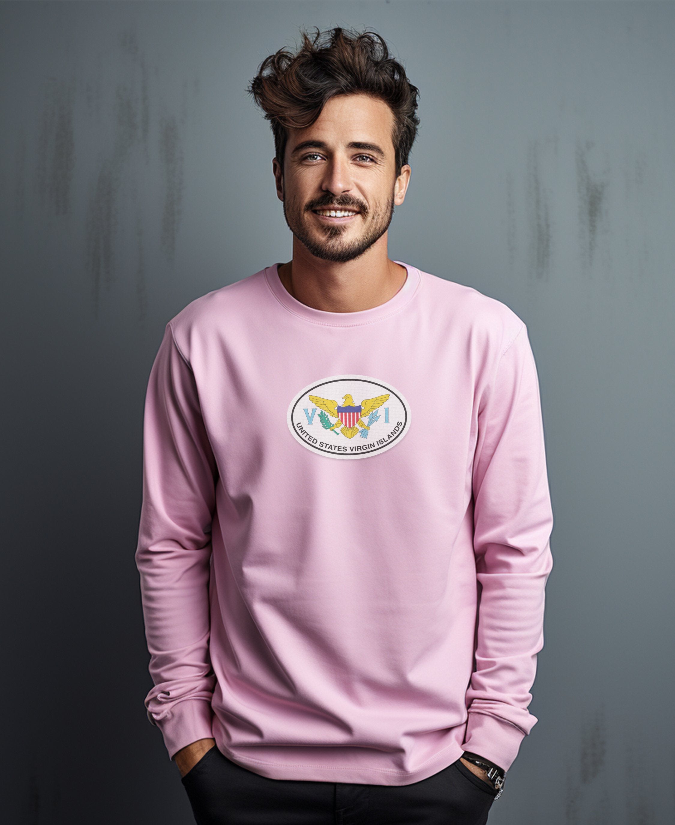USVI Carnival Celebrations and Caribbean Island Life Mens Long Sleeve T Shirt
