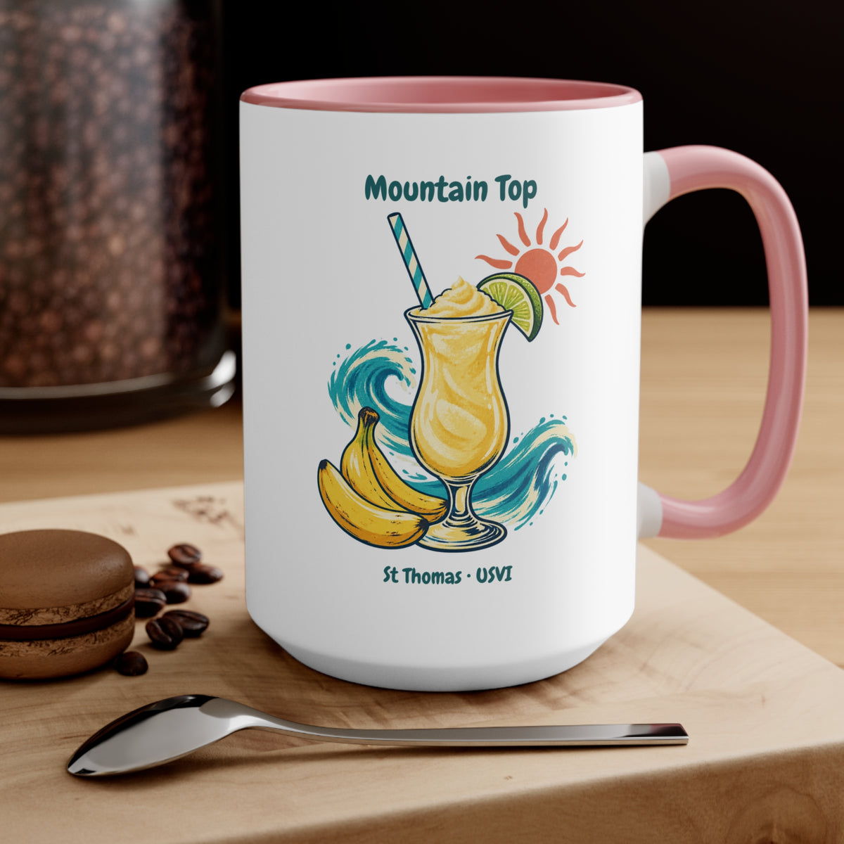 Mountain Top St. Thomas USVI Accent Coffee Mug