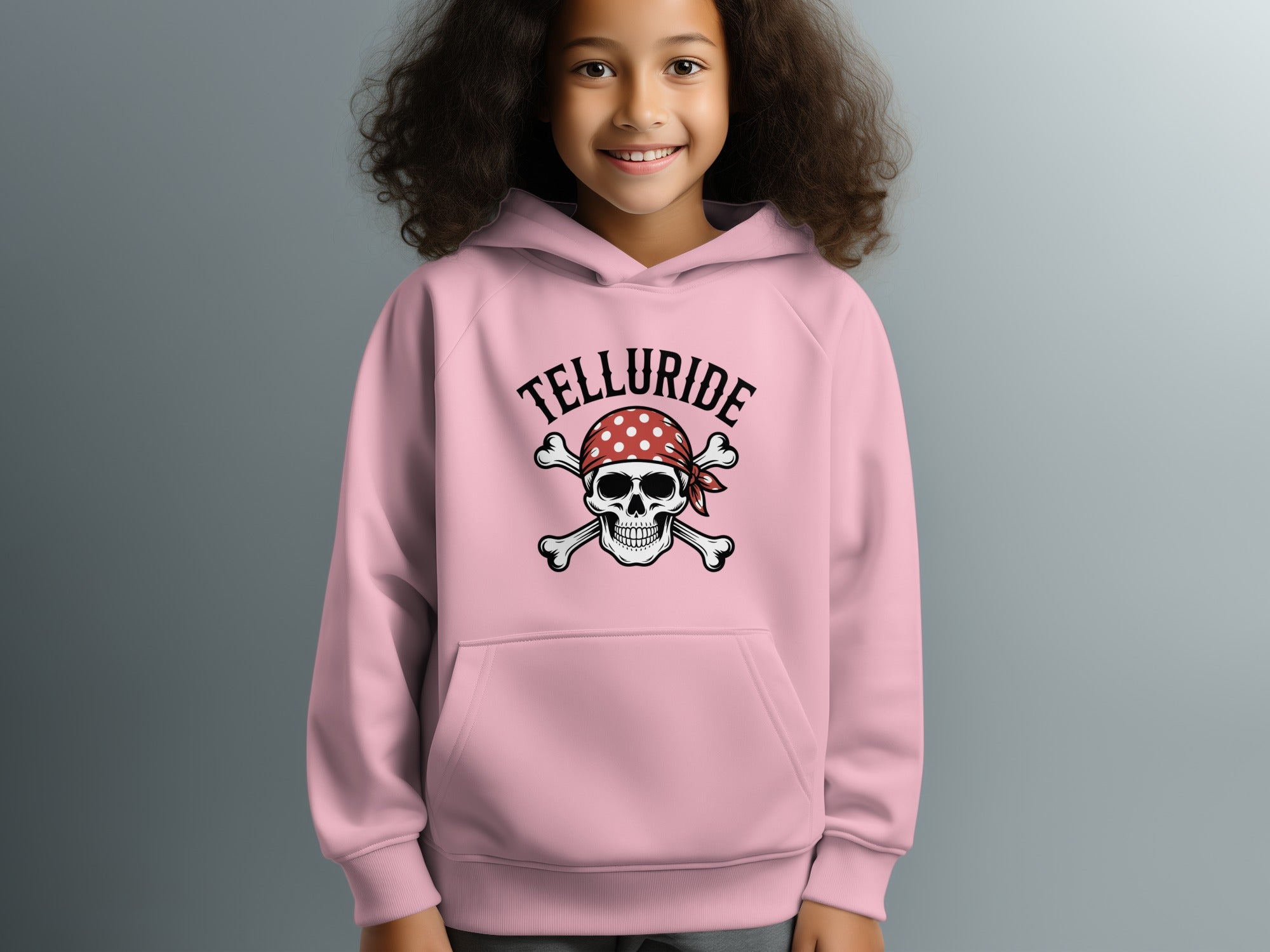 Telluride Skull and Crossbones Hooded Sweatshirt product type