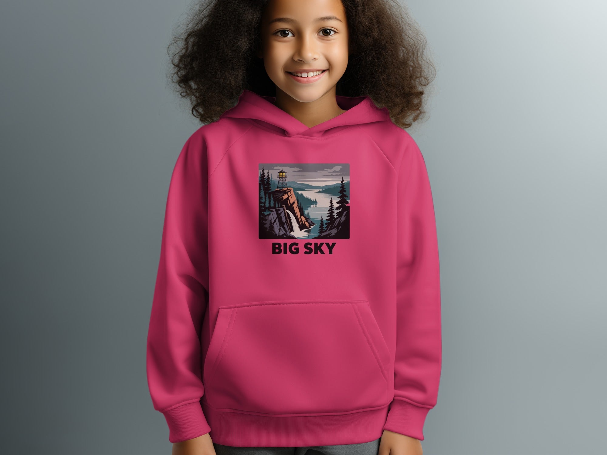 Big Sky Graphic Hoodie Perfect for Cozy Comfort