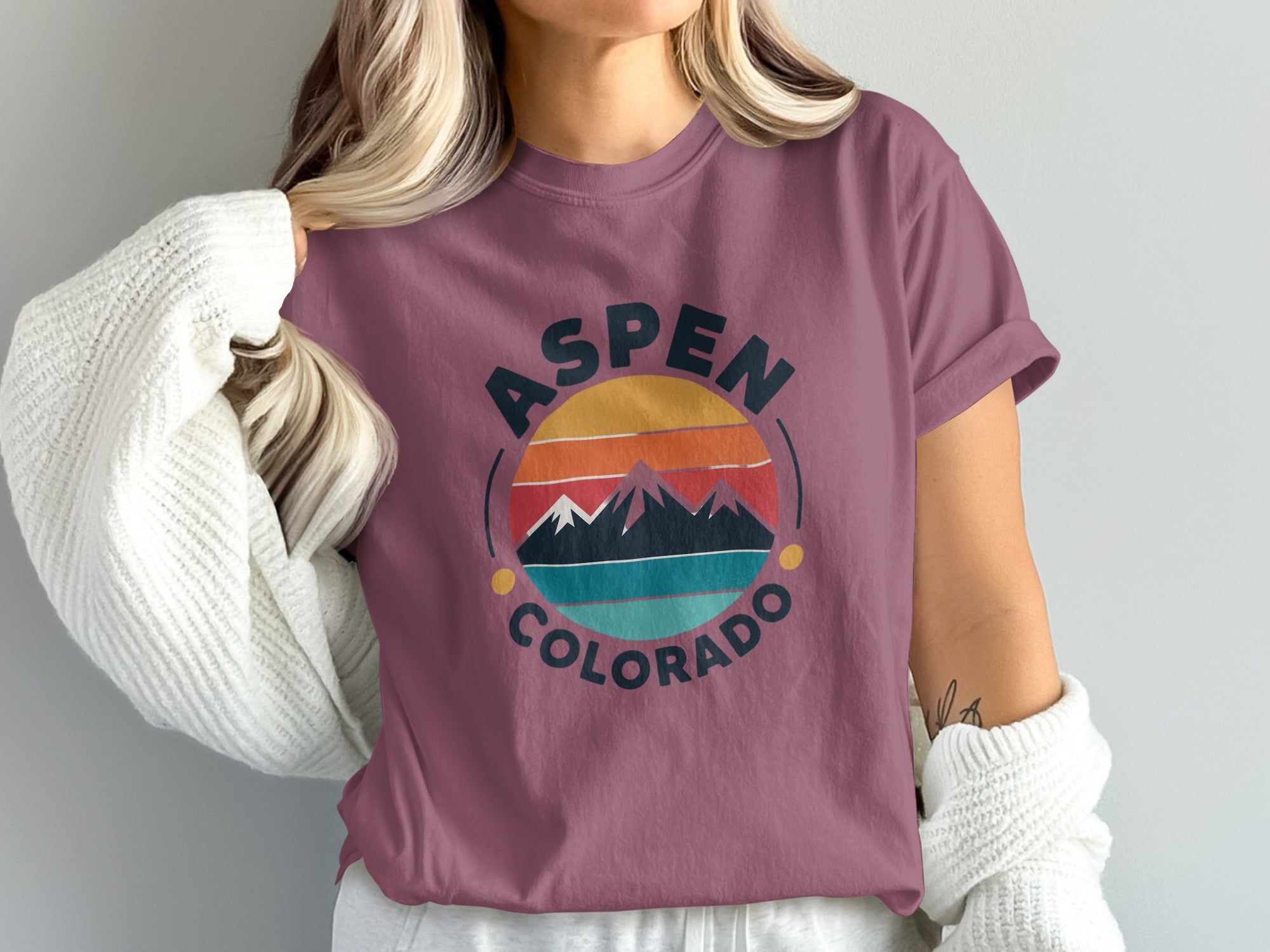 Aspen Colorado Mountains Graphic T-shirt product