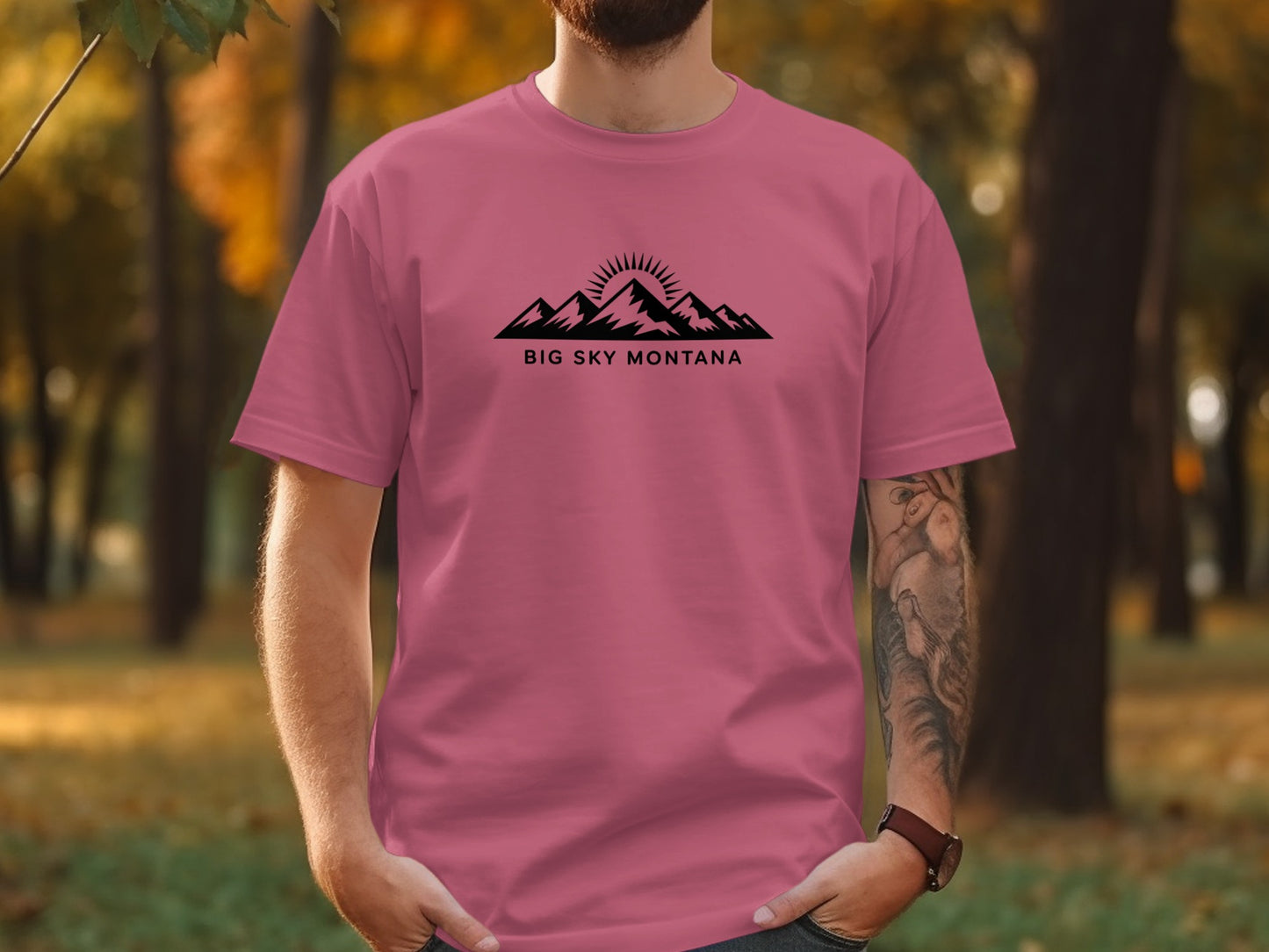 Big Sky Montana Mountain Graphic Unisex T-shirt product