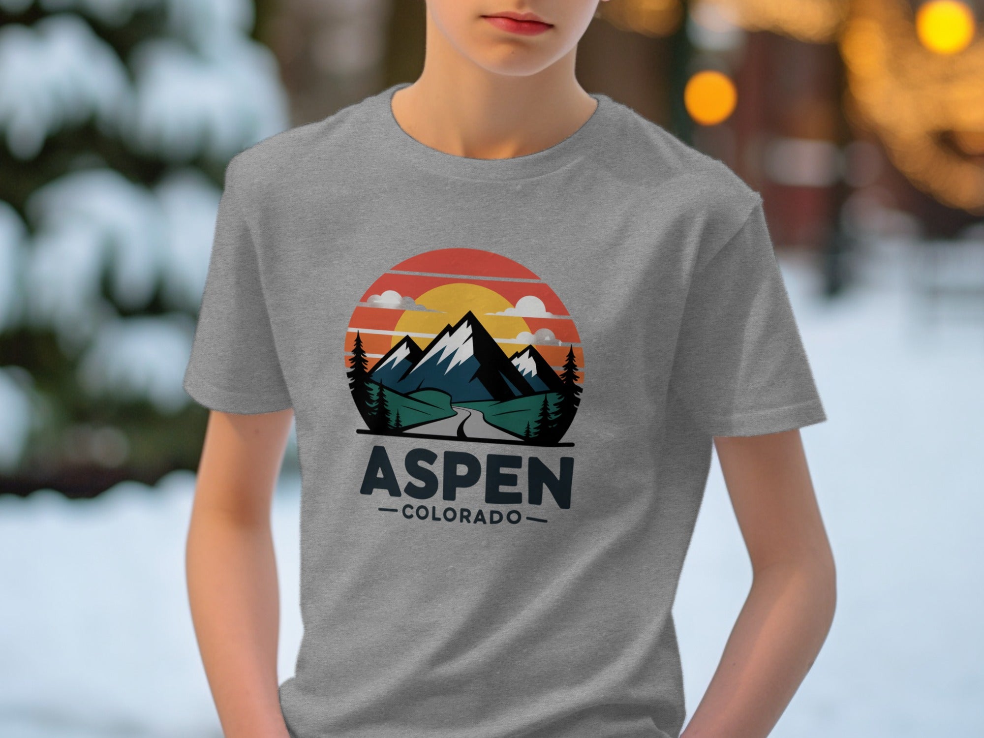 Aspen Colorado Scenic Mountain T-shirt Product