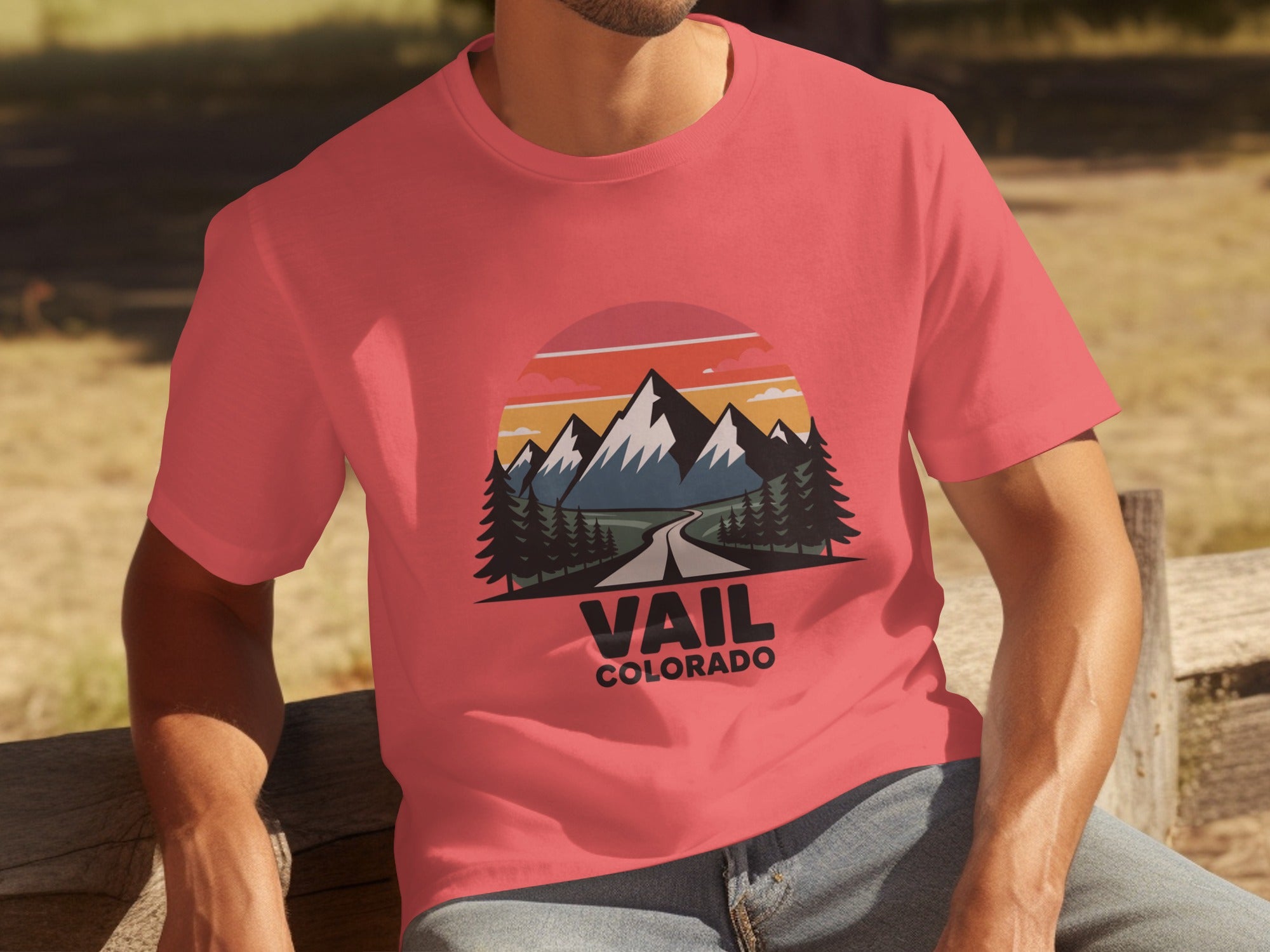 Vail Colorado Mountain Sunset T Shirt product