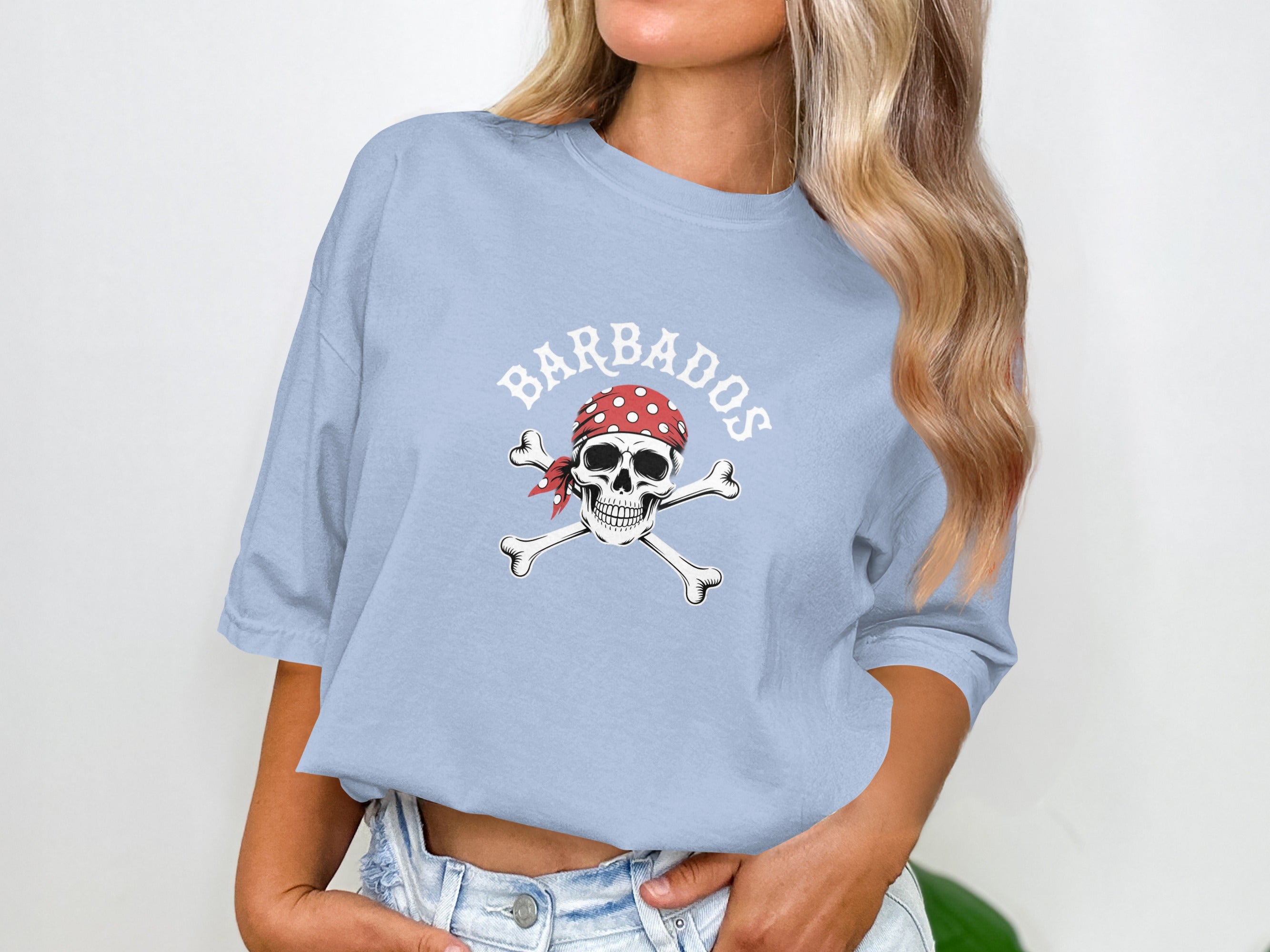 Barbados Skull and Crossbones Graphic T-Shirt product