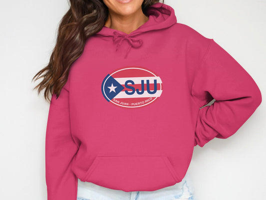 San Juan  Oval Logo Vacation Travel Hoodie Gift Souvenir Royal 