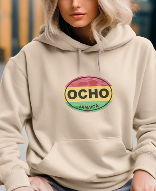 Ocho Rios Island Beats & Cool Breeze Womens Hoodie