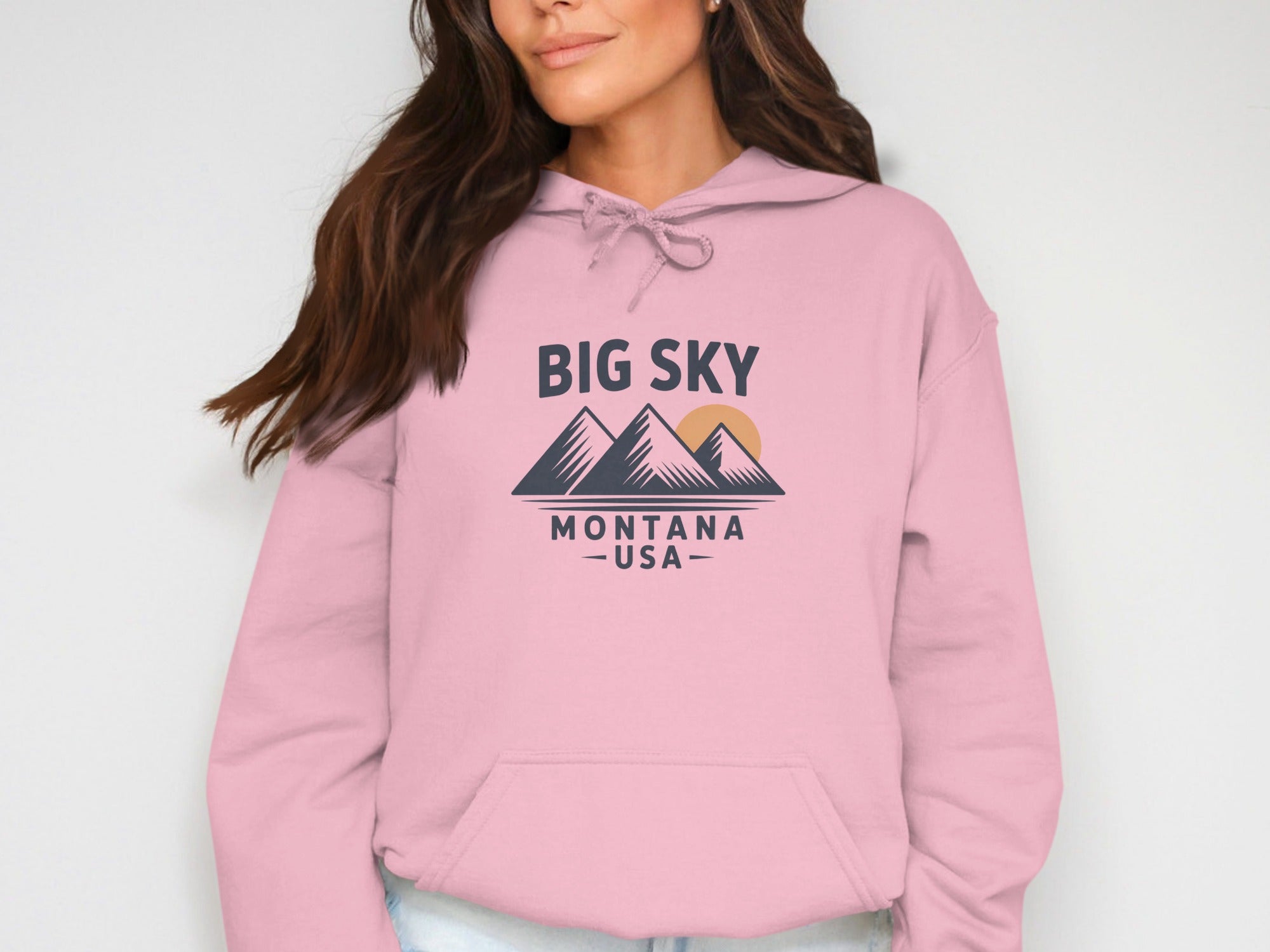 Big Sky Montana USA Graphic Hoodie