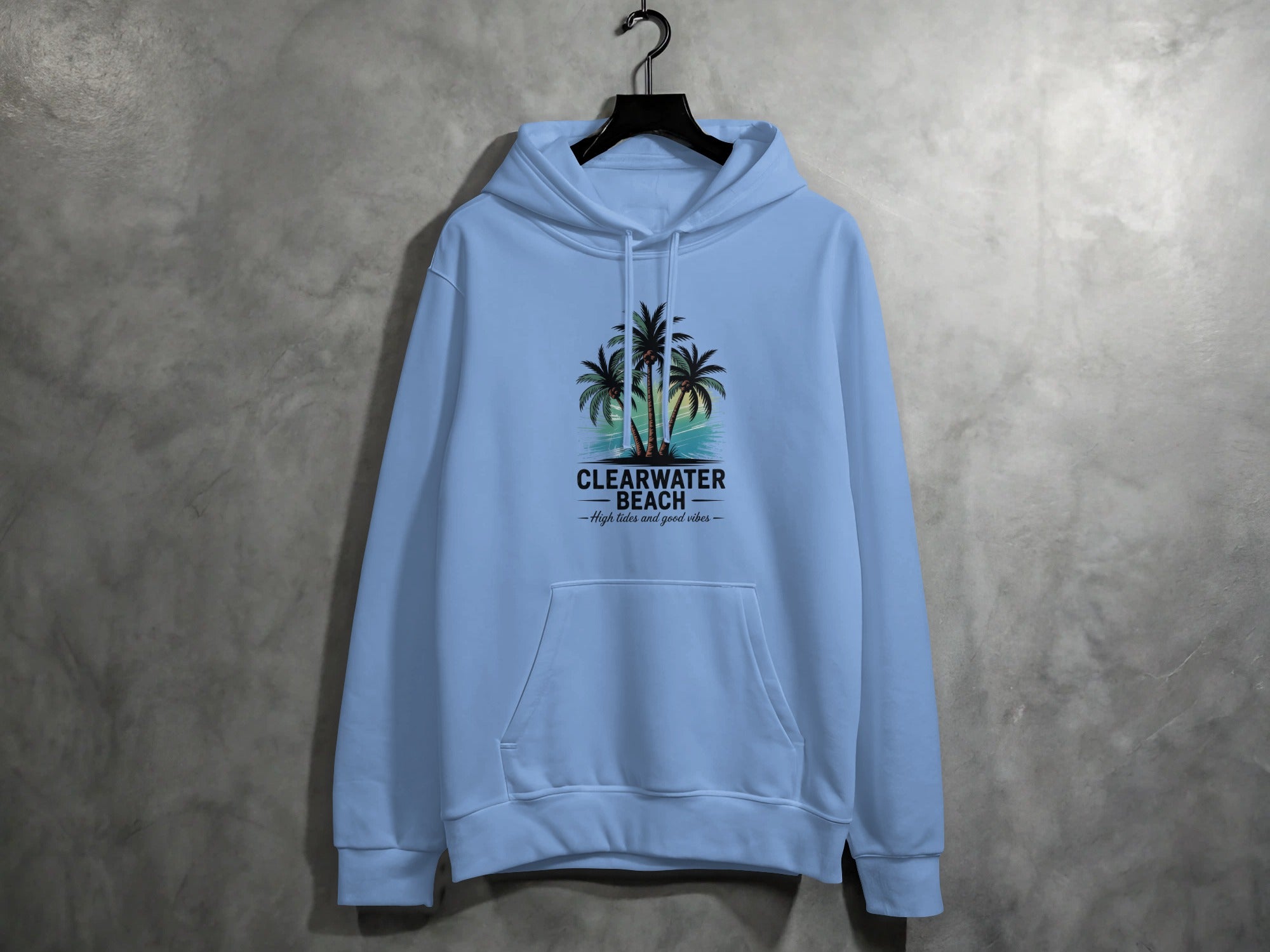 Clearwater Beach Graphic Light Blue Hoodie product