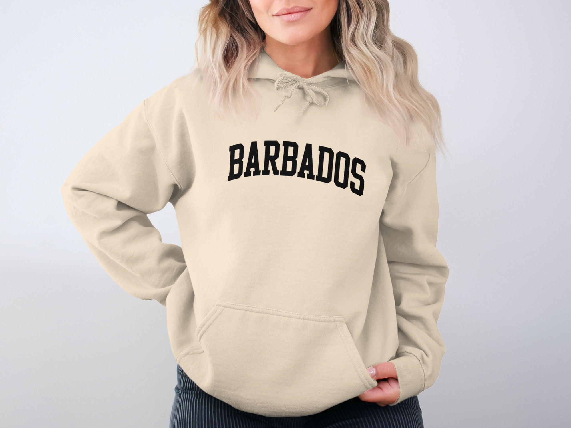 Barbados Letter Print Casual Hoodie product