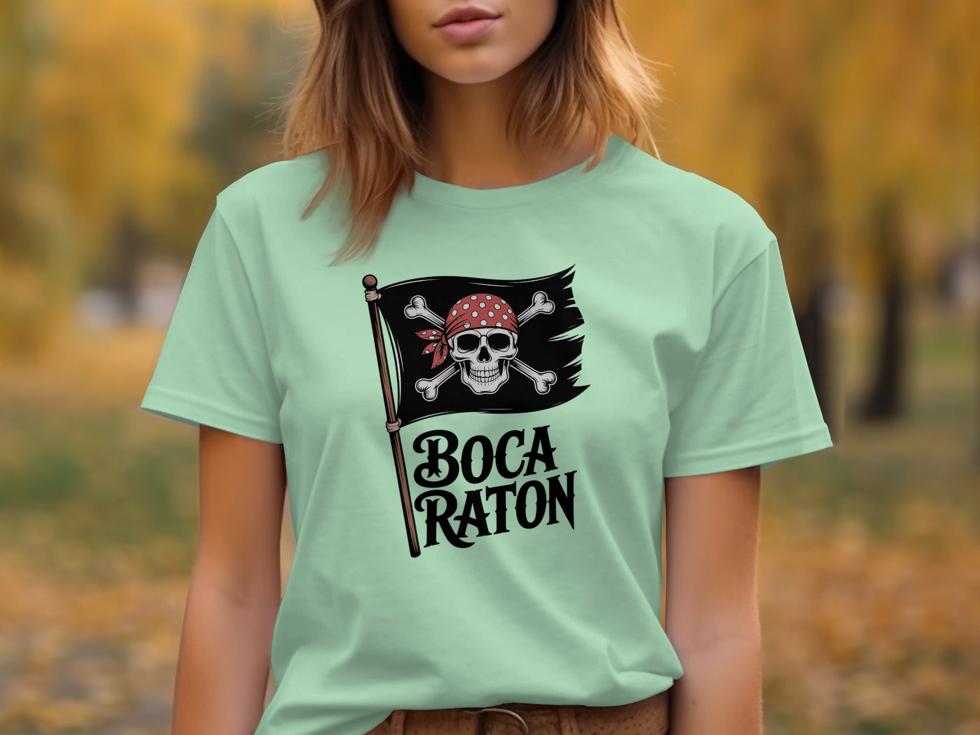 Boca Raton Pirate Skull Graphic T-Shirt product