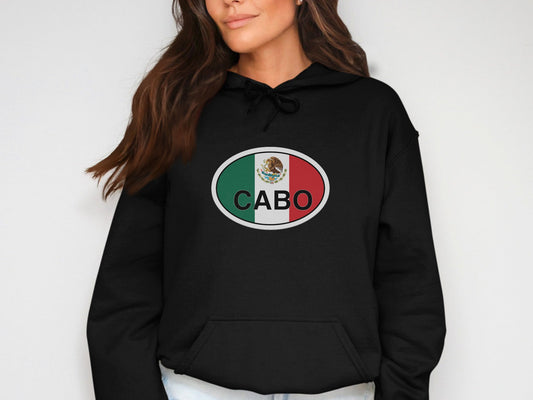 Cabo  Oval Logo Vacation Travel Hoodie Gift Souvenir Irish Green