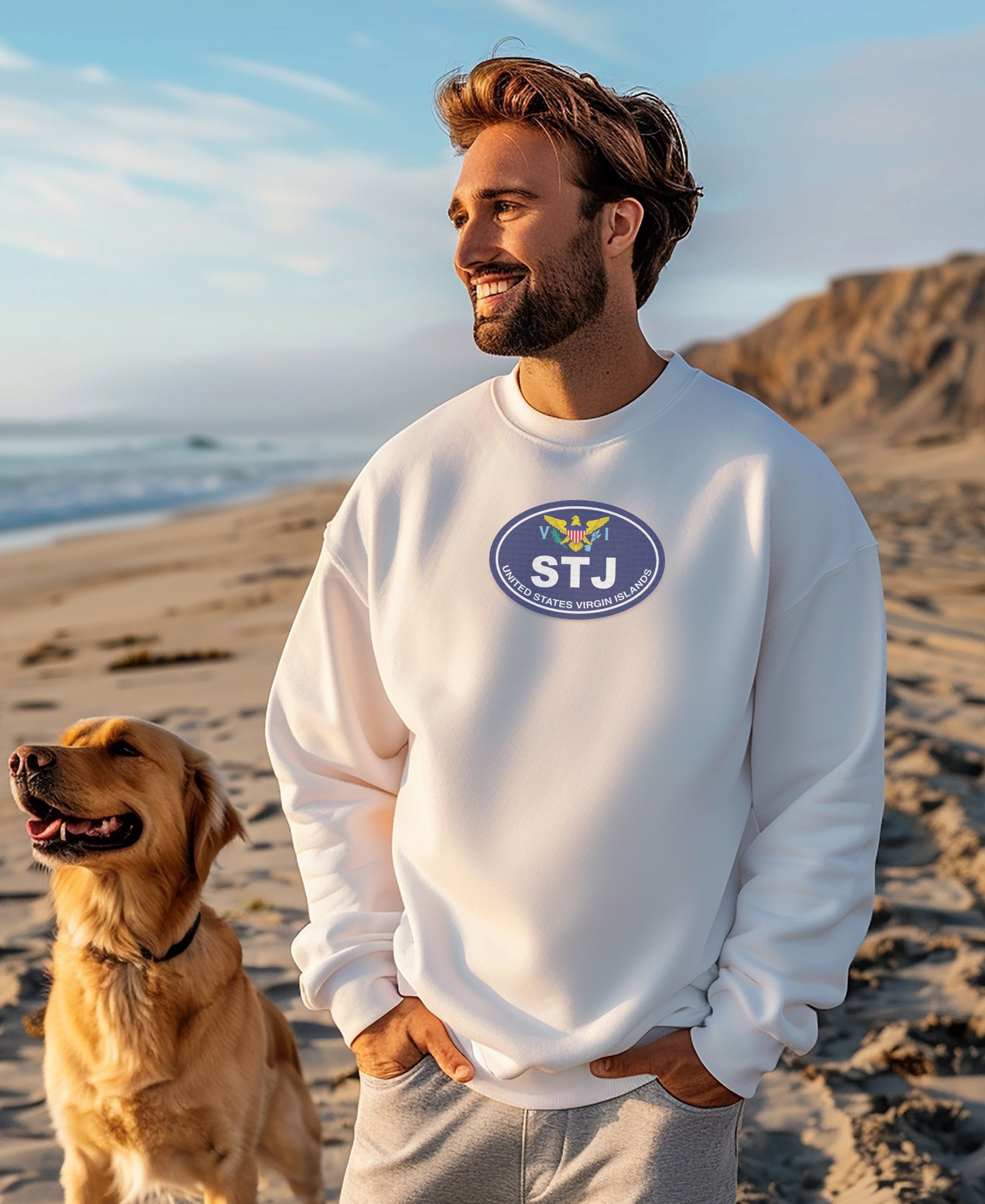Stylish Casual STJ Logo Beach Walk Sweatshirt product