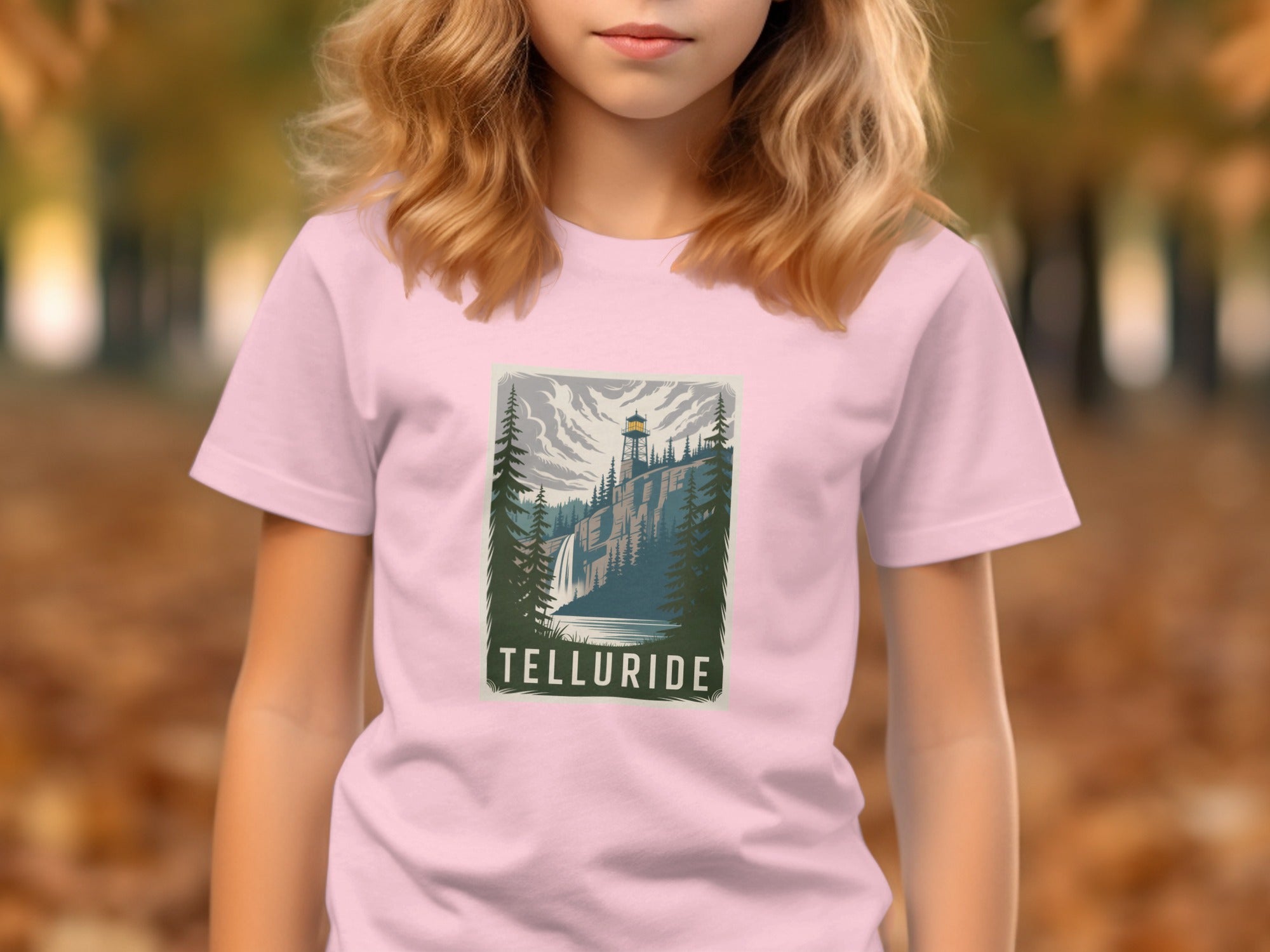 Telluride Scenic Mountain Graphic Design Shirt