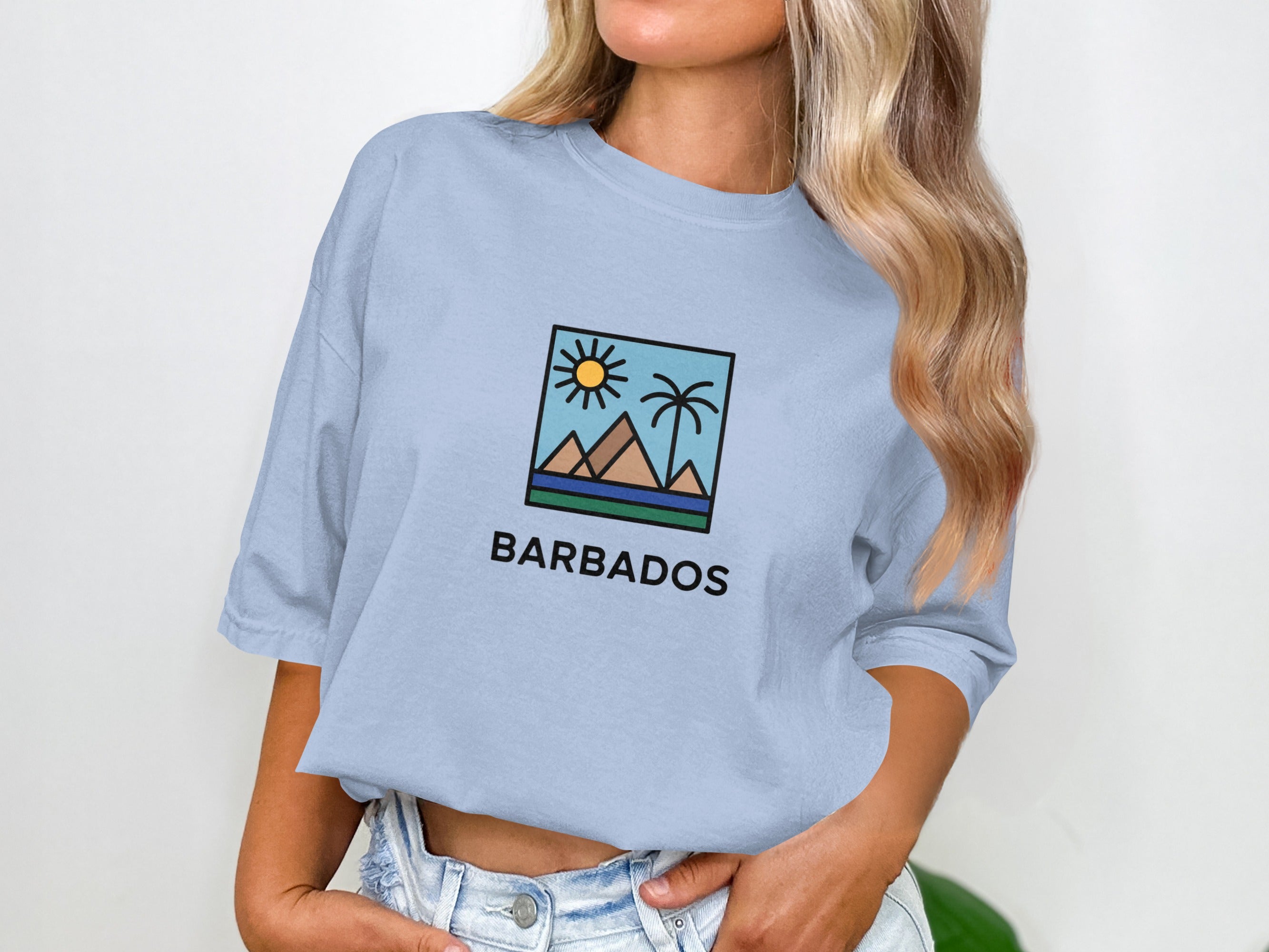 Barbados Graphic Print Casual Women's T-Shirt product type