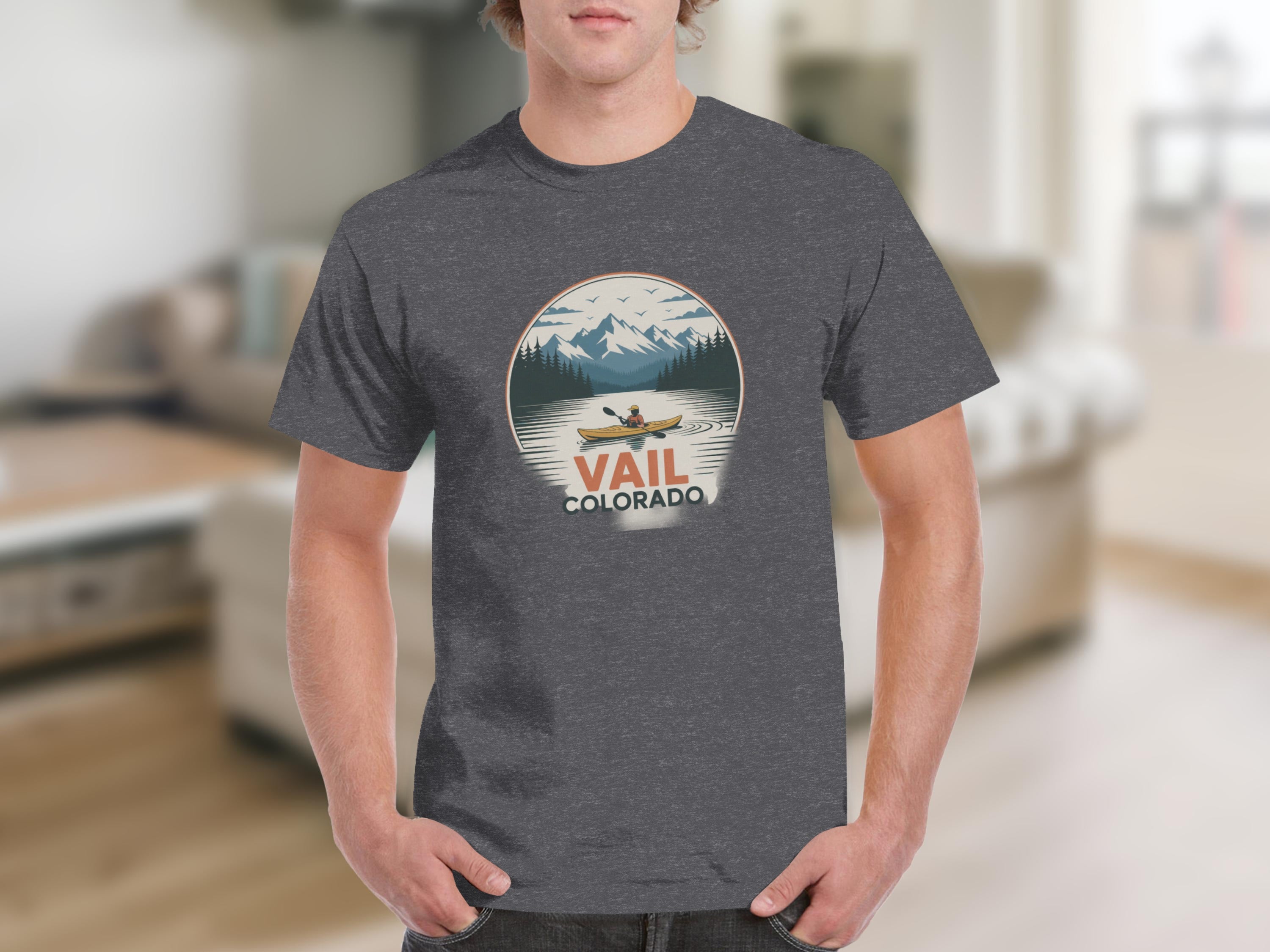 Vail Colorado Mountain Kayak Adventure Shirt product type