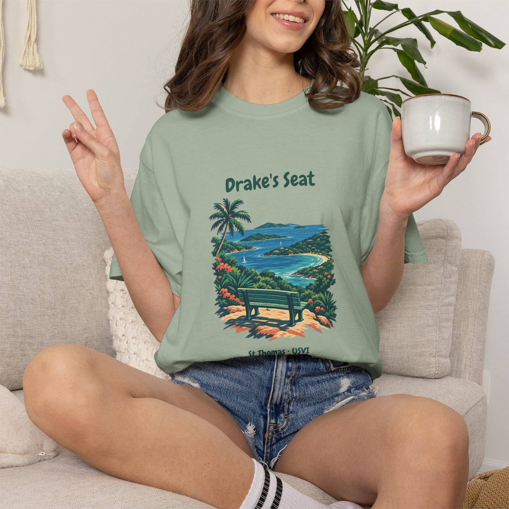 Drake's Seat St. Thomas USVI Comfort Colors 1717 T-Shirt