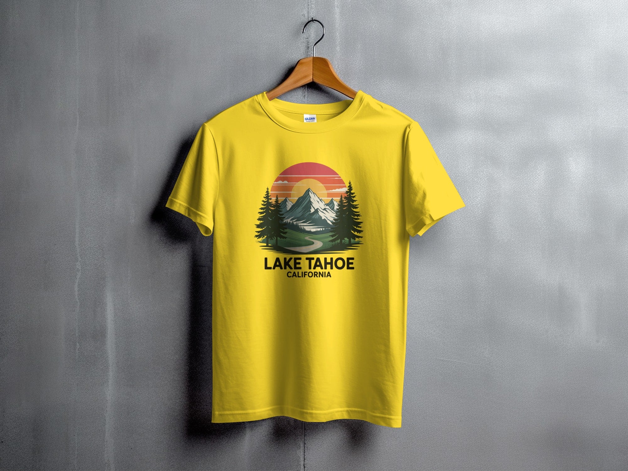 Lake Tahoe California Scenic Graphic T-shirt