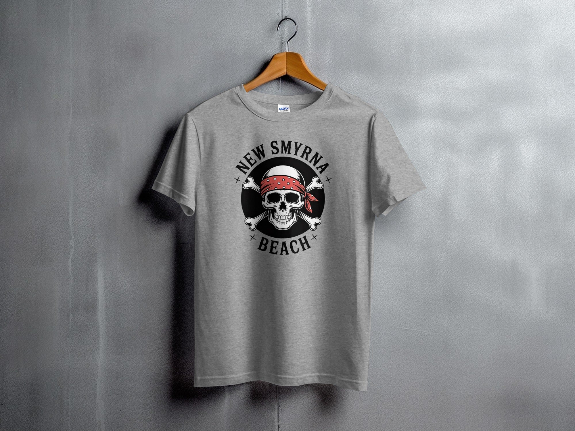 New Smyrna Beach Skull Graphic T-Shirt product type