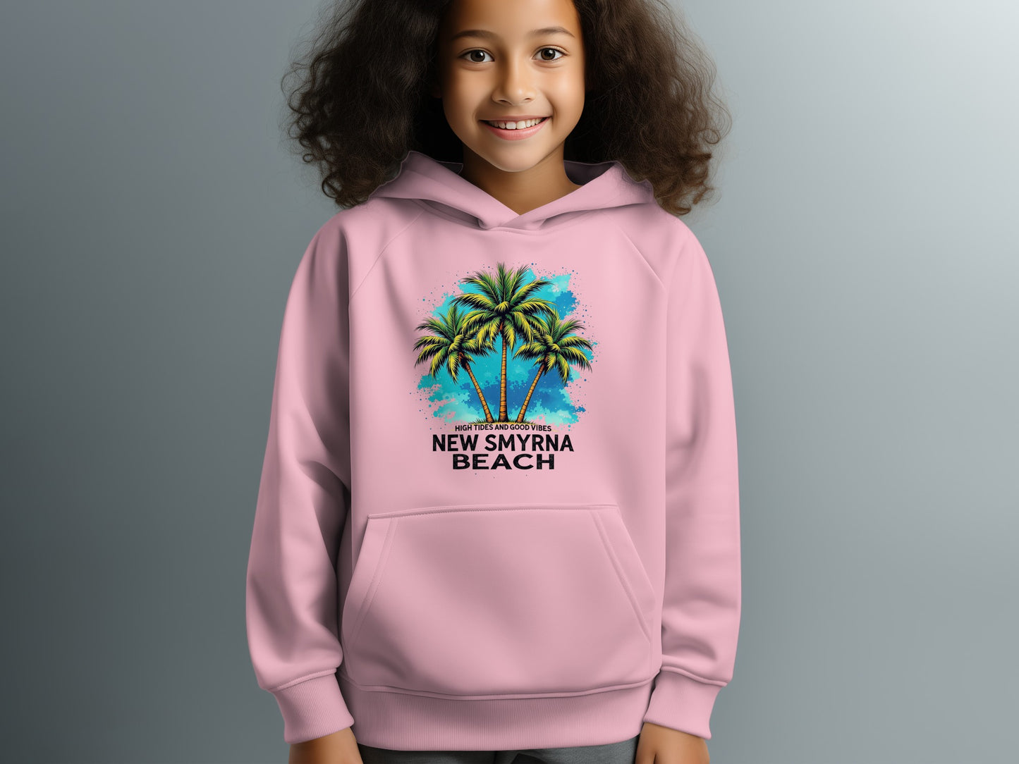 New Smyrna Beach Graphic Hoodie for Kids product type