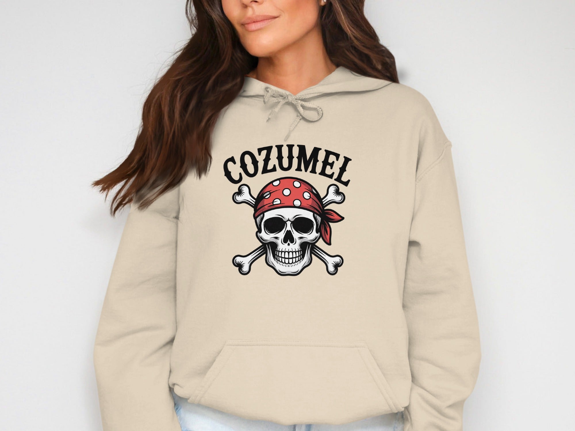 Cozumel Pirate Skull Crossbones Hoodie product