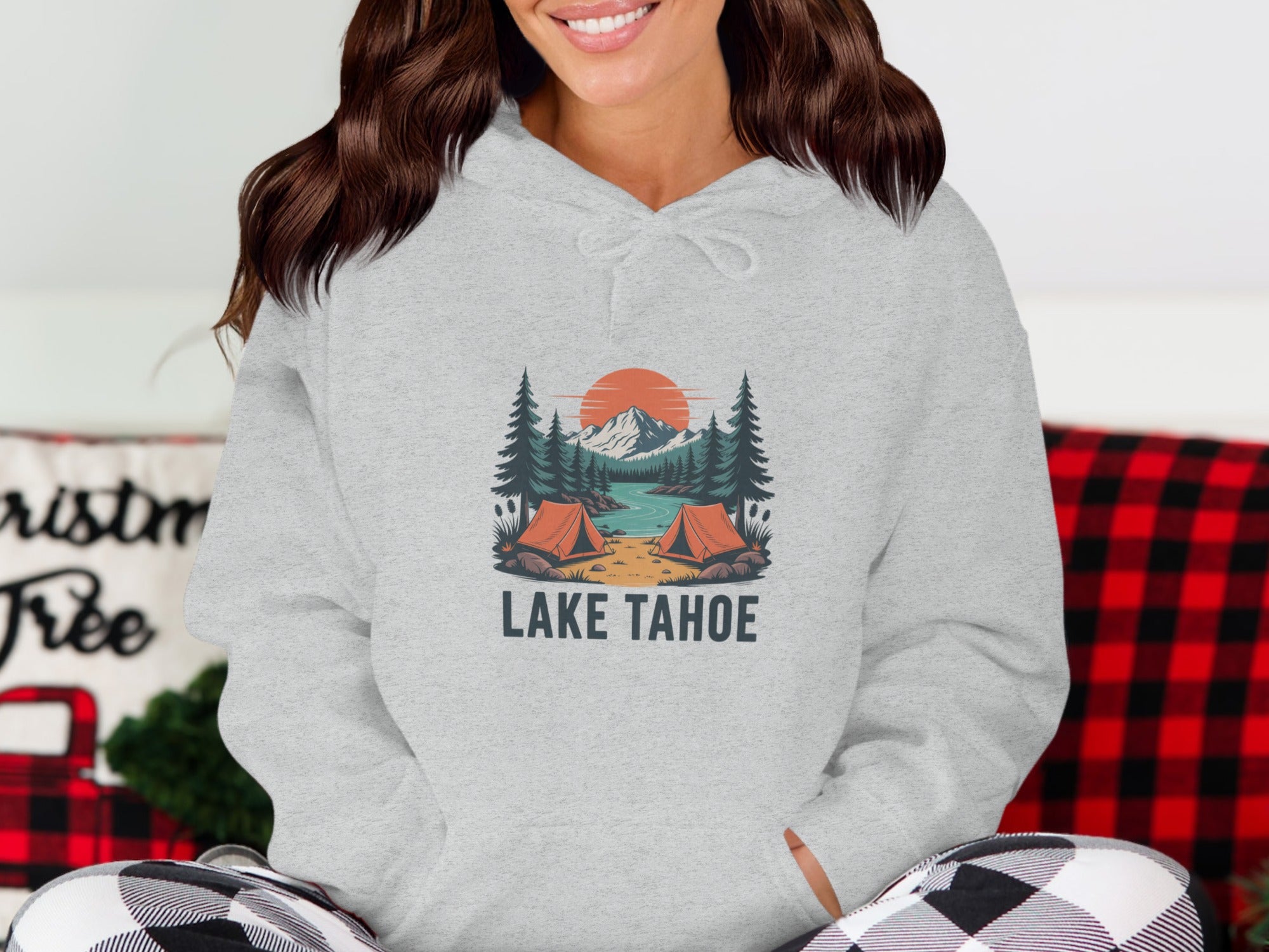 Scenic Lake Tahoe Casual Apparel Hoodie