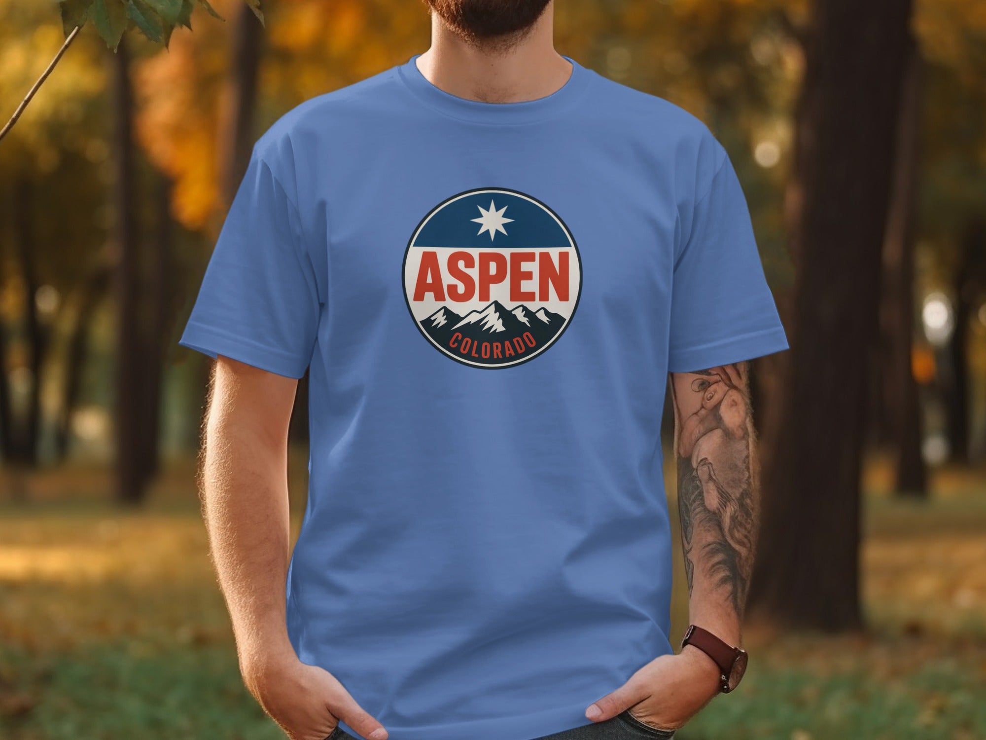 Aspen Colorado Graphic Design T-Shirt product type