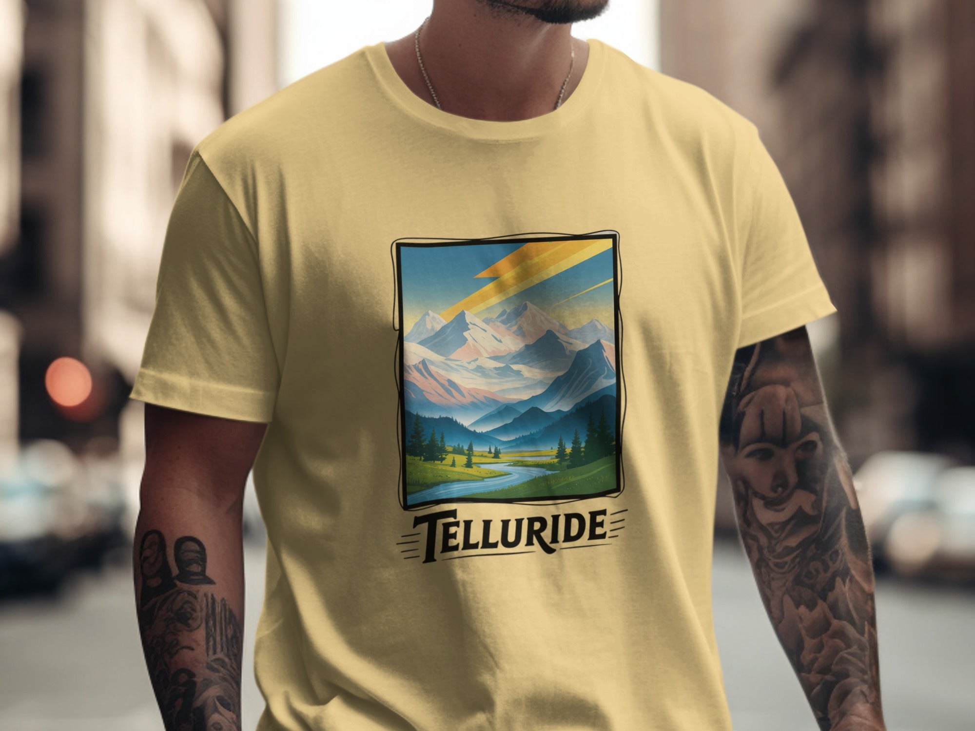 Retro Telluride Scenic Landscape Graphic Tee product