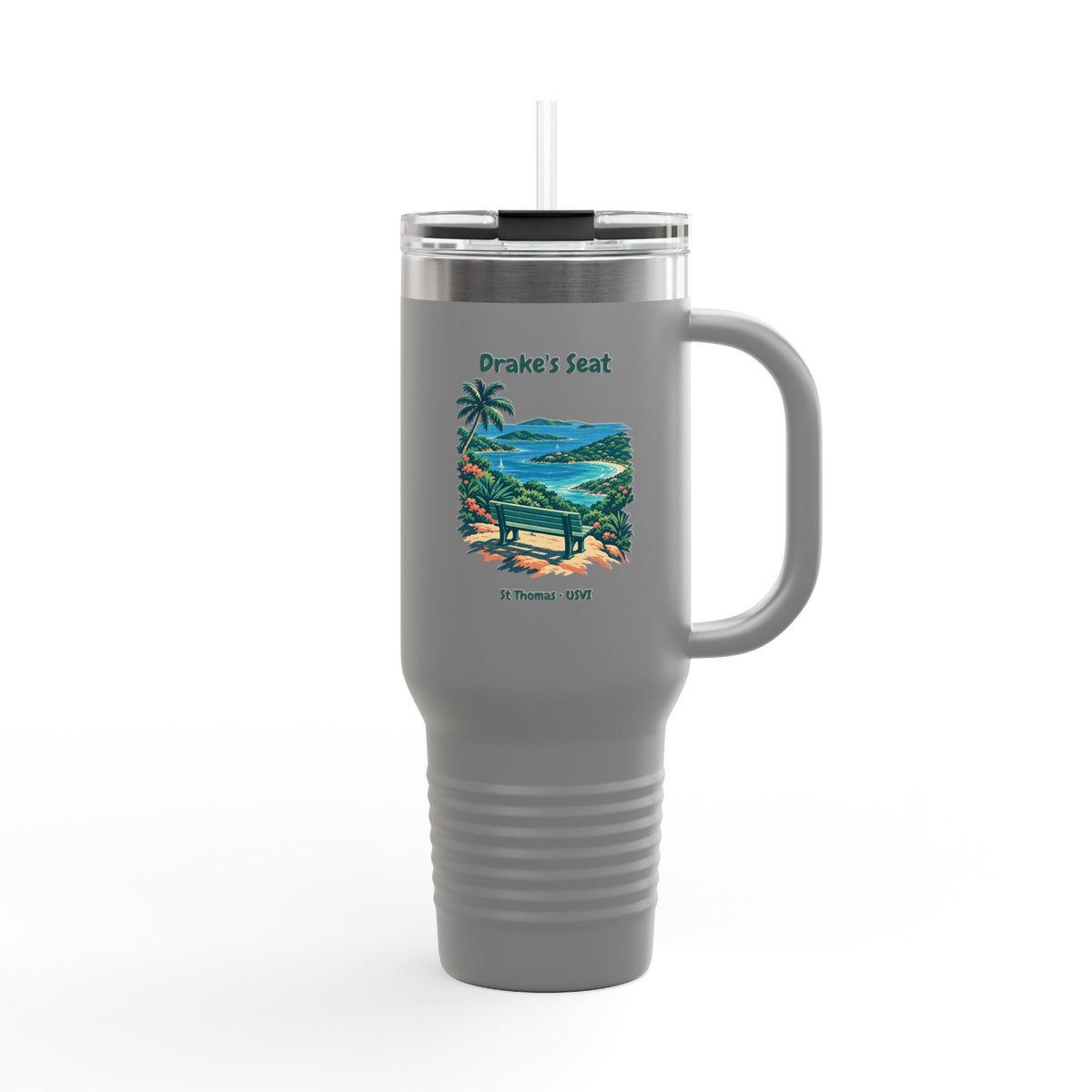 Drake's Seat St. Thomas USVI Polar Camel Insulated Travel Mug 40oz