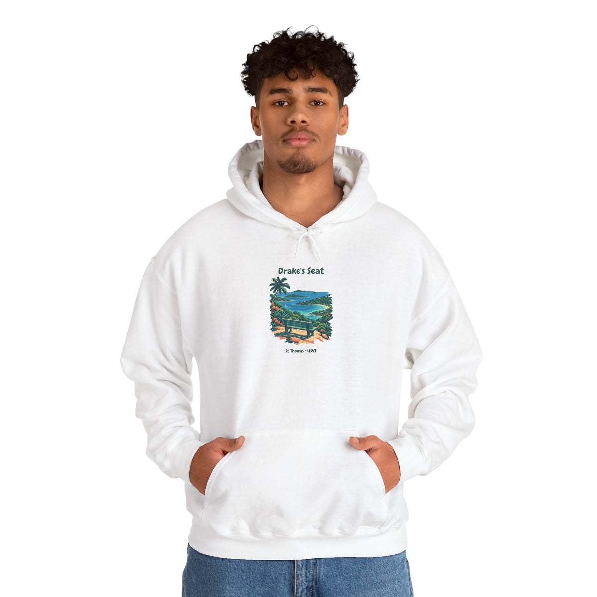 Drake's Seat St. Thomas USVI Gildan 18500 Hoodie